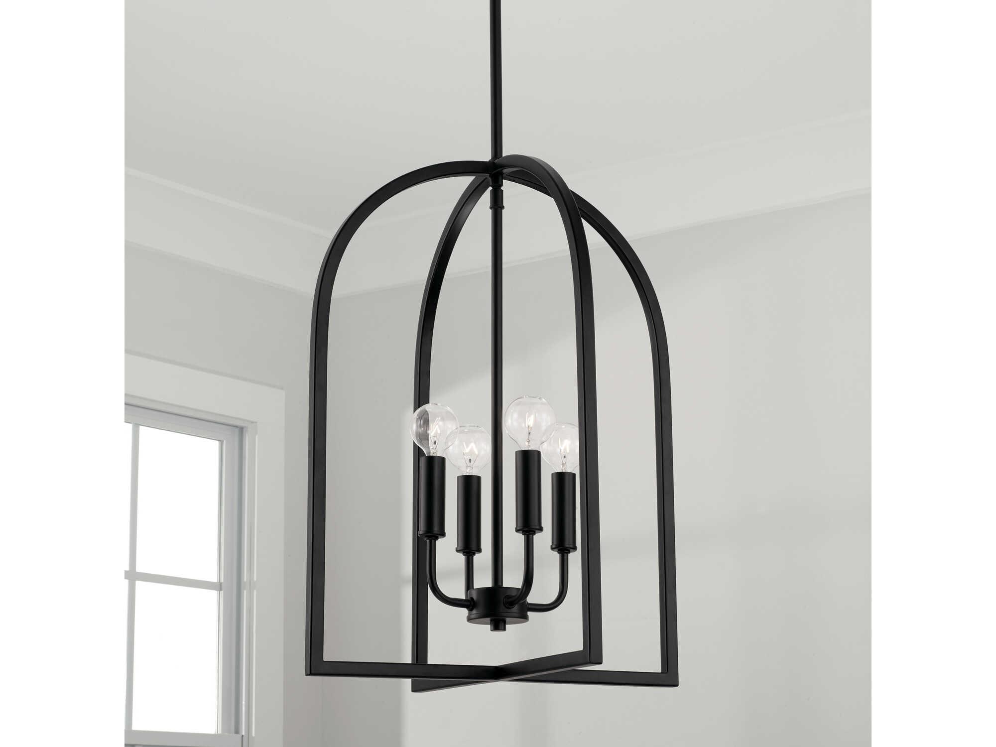 Capital Lighting Lawson 4-Light Matte Black Pendant