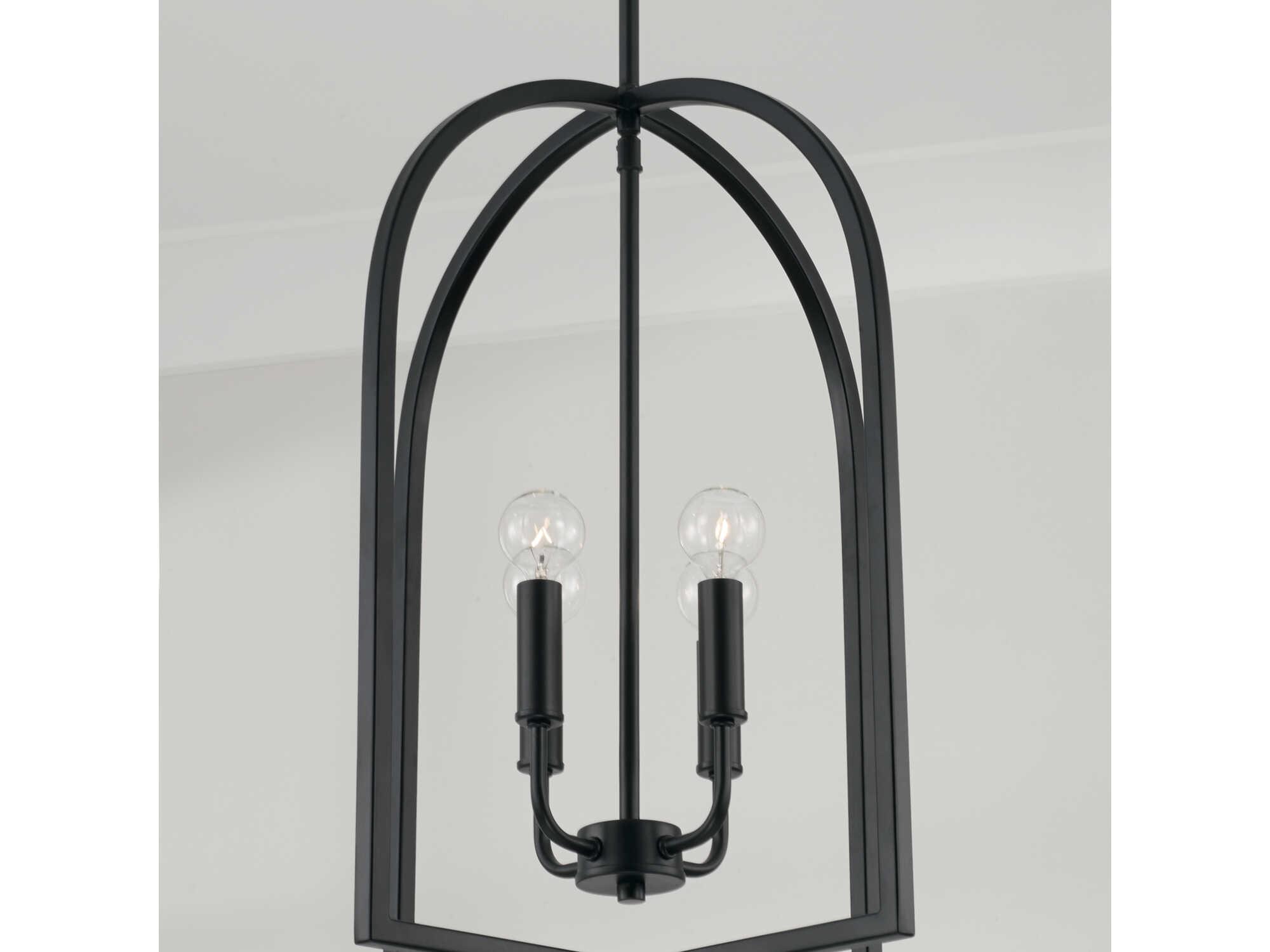 Capital Lighting Lawson 4-Light Matte Black Pendant