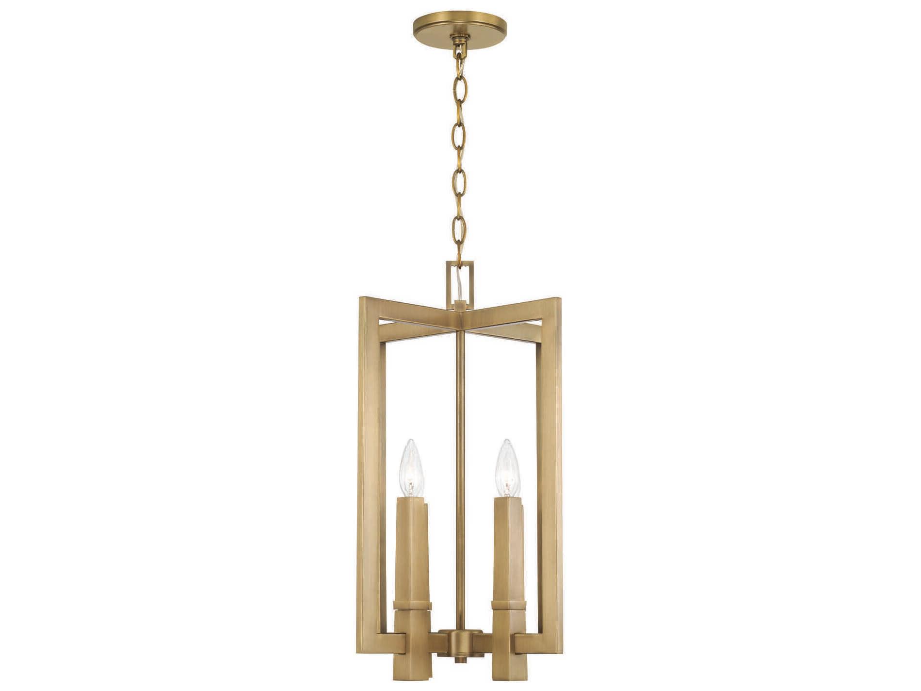 Capital Lighting Blake 4-Light Aged Brass Geometric Pendant