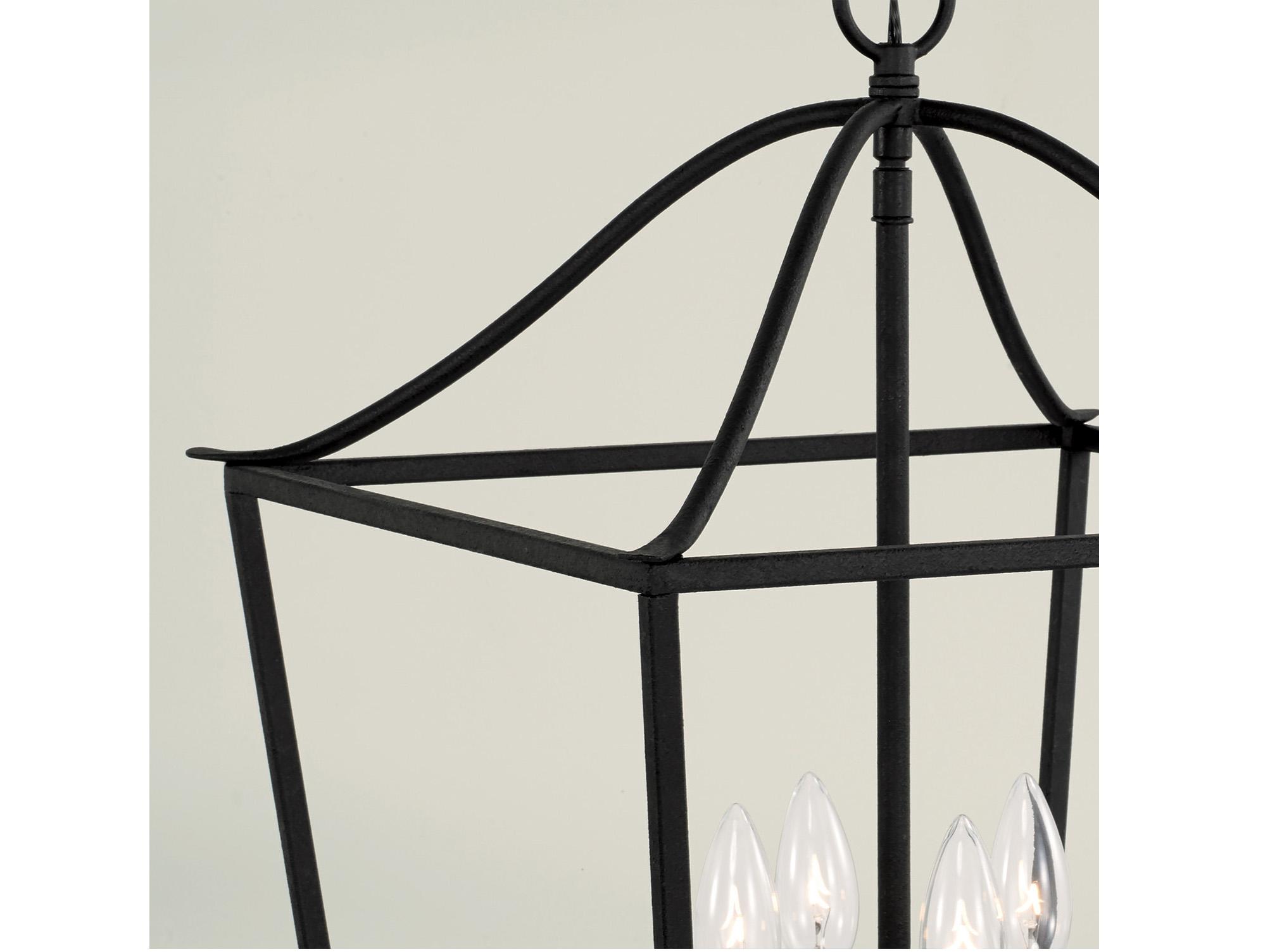 Capital Lighting Grady 4-Light Black Iron Pendant