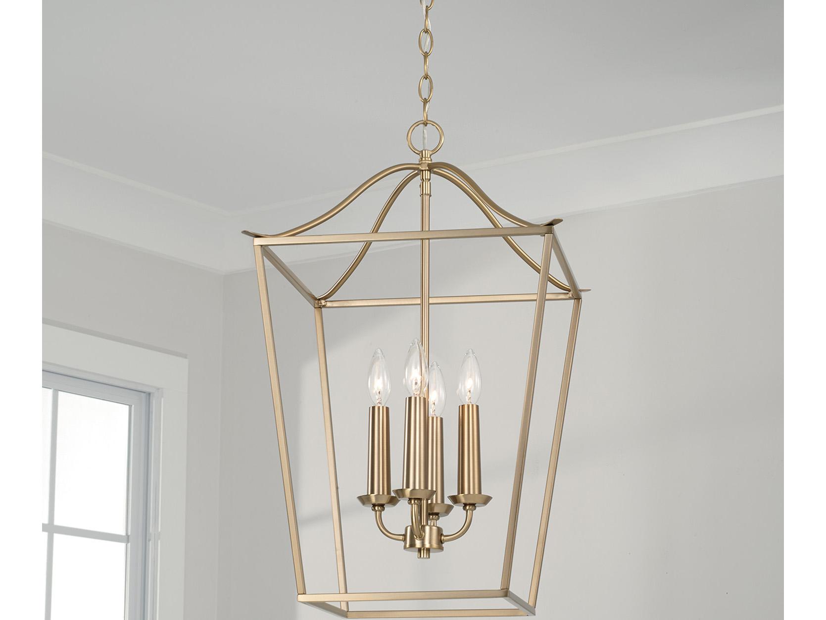 Capital Lighting Grady 4-Light Matte Brass Pendant