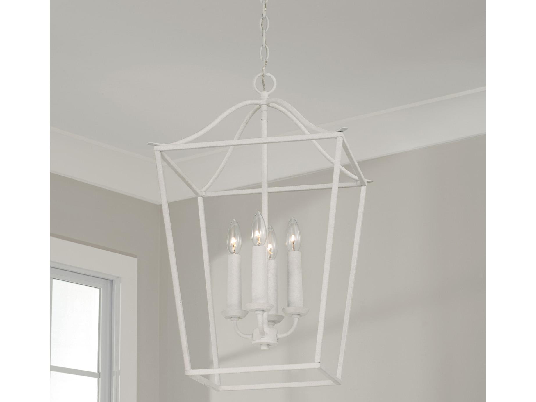Capital Lighting Grady 4-Light Textured White Pendant