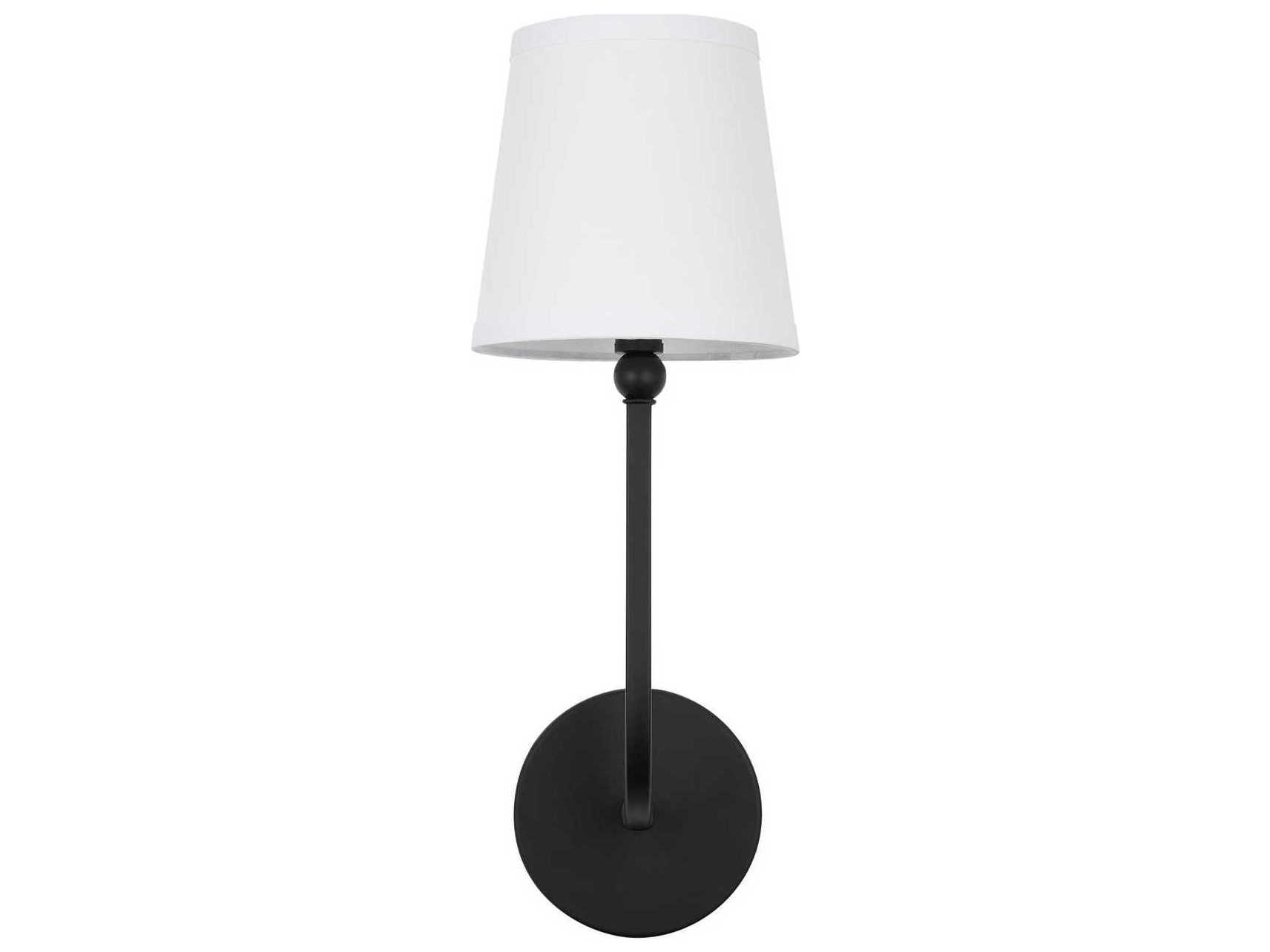 Capital Lighting Dawson 1-Light Matte Black Wall Sconce