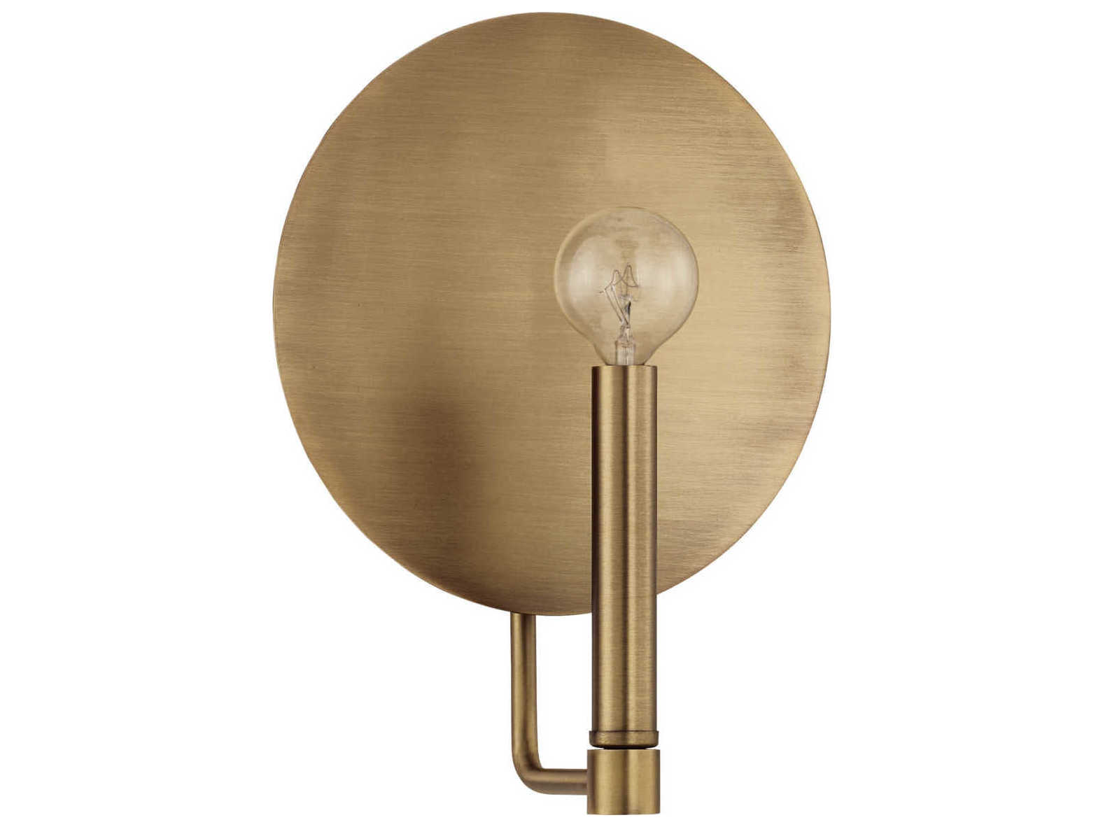 Capital Lighting Wells 1-Light Aged Brass Wall Sconce