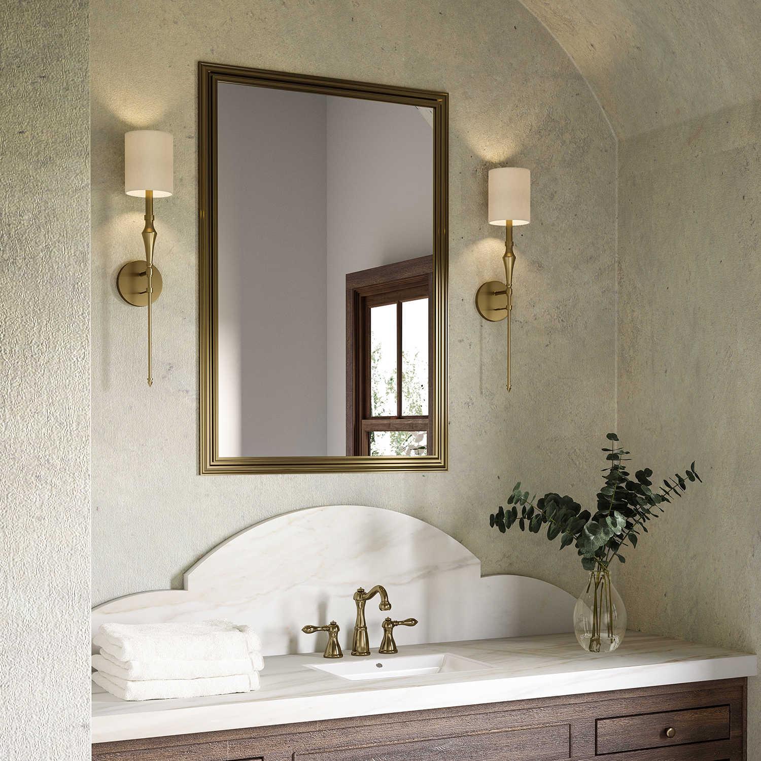 Capital Lighting Mount 1-Light Aged Brass Wall Sconce