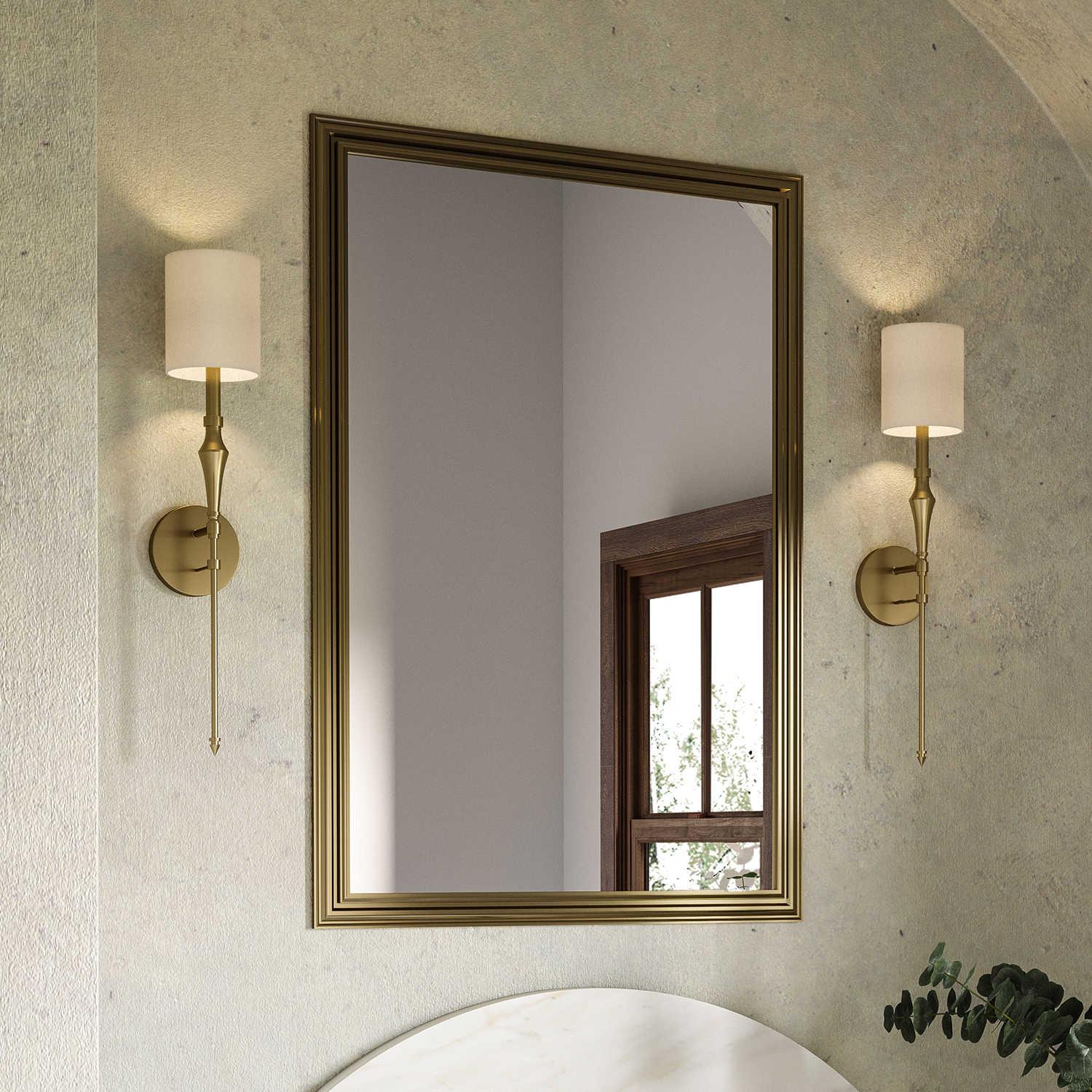 Capital Lighting Mount 1-Light Aged Brass Wall Sconce
