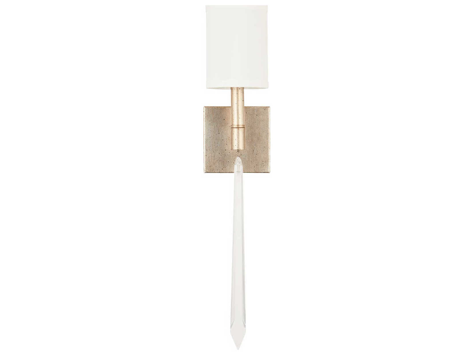 Capital Lighting Gwyneth 1-Light Winter Gold Crystal Wall Sconce