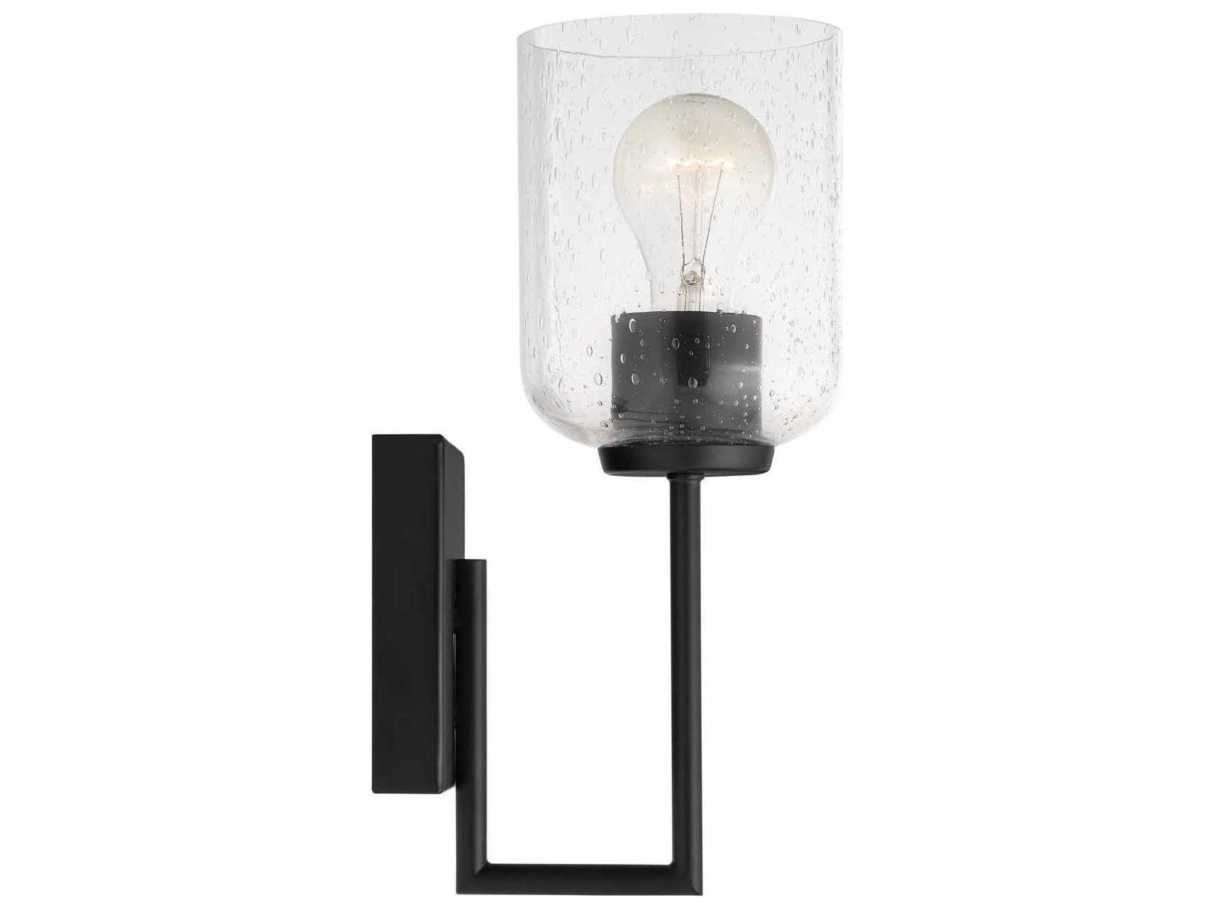 Capital Lighting Carter 1-Light Matte Black Wall Sconce