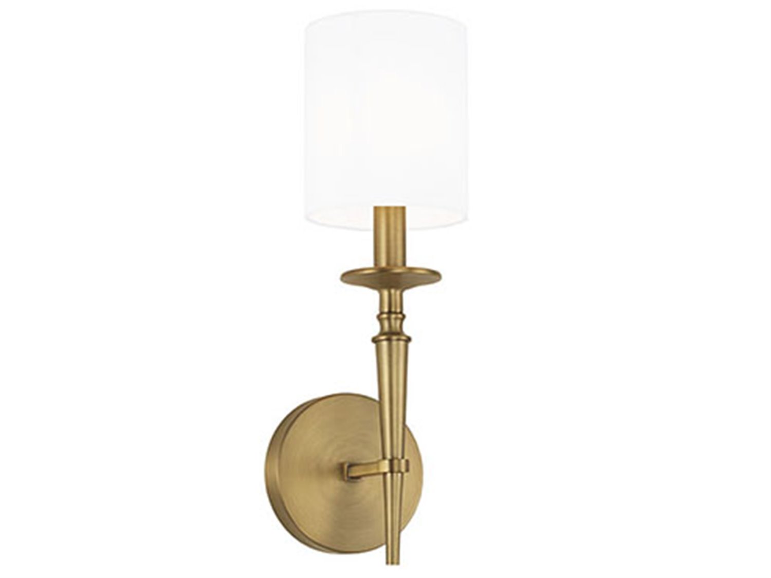 Capital Lighting Abbie 1-Light Aged Brass Wall Sconce