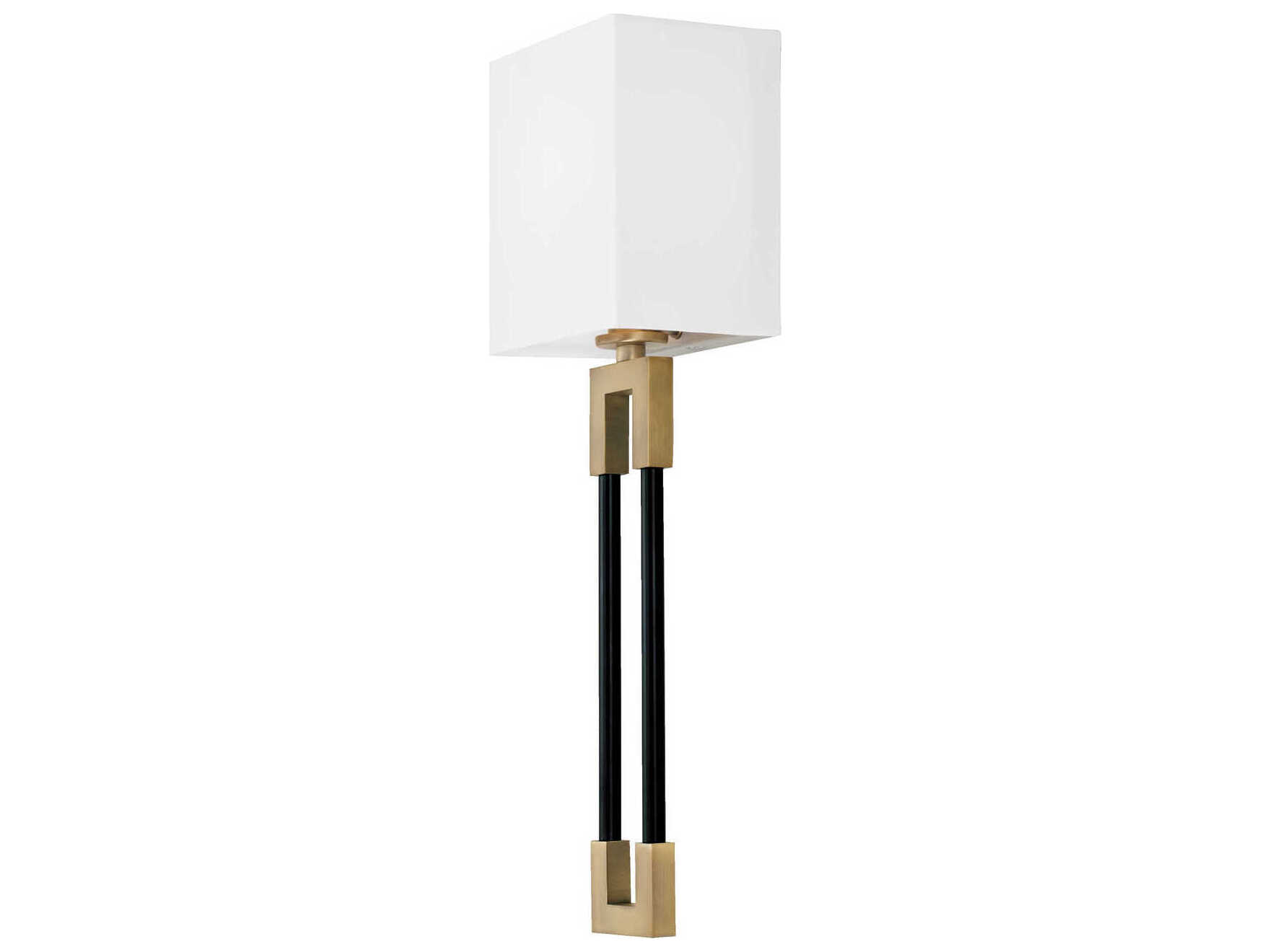 Capital Lighting Bleeker 1-Light Aged Brass And Black Wall Sconce