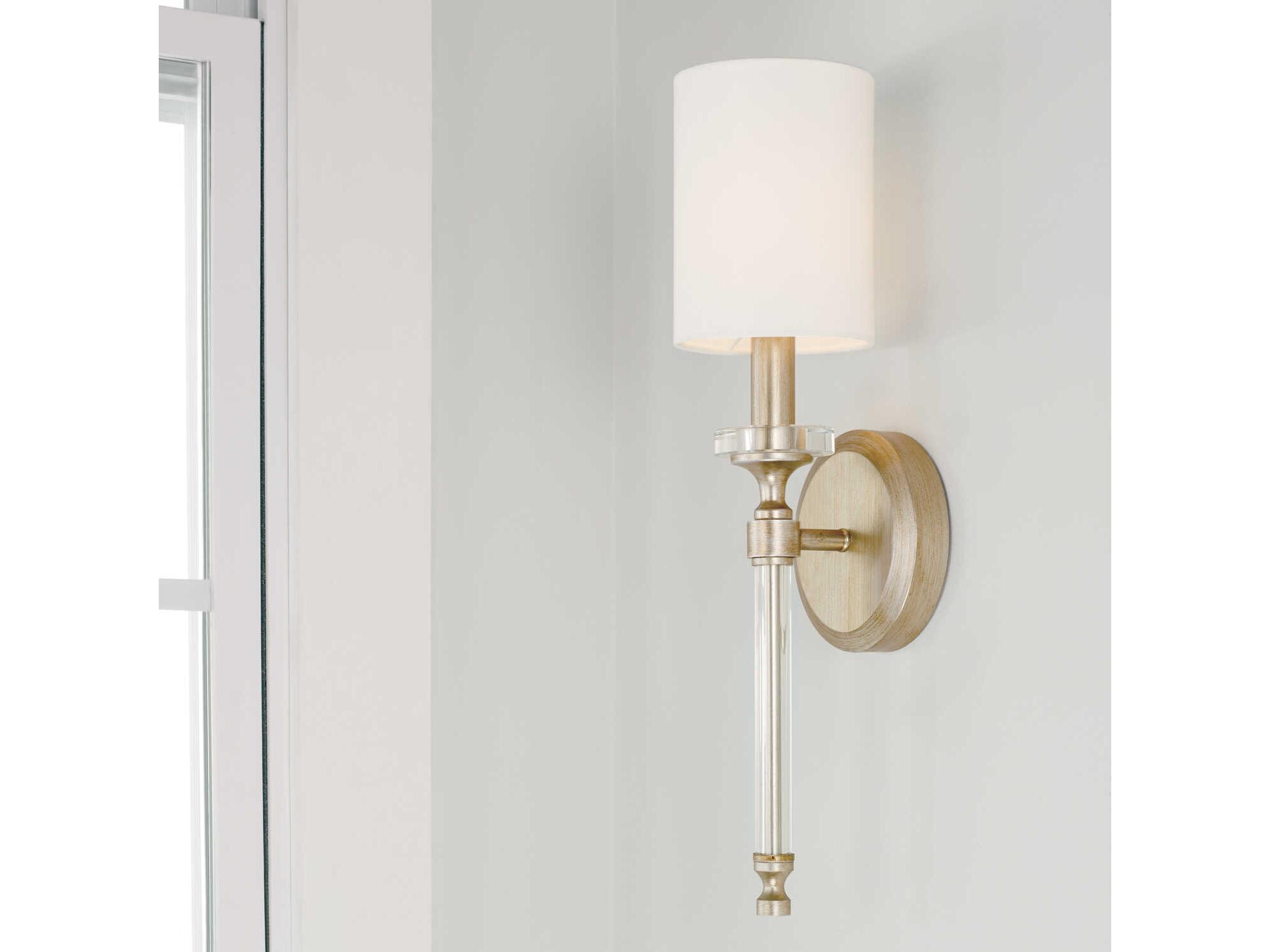 Capital Lighting Breigh 1-Light Brushed Champagne Brass Wall Sconce