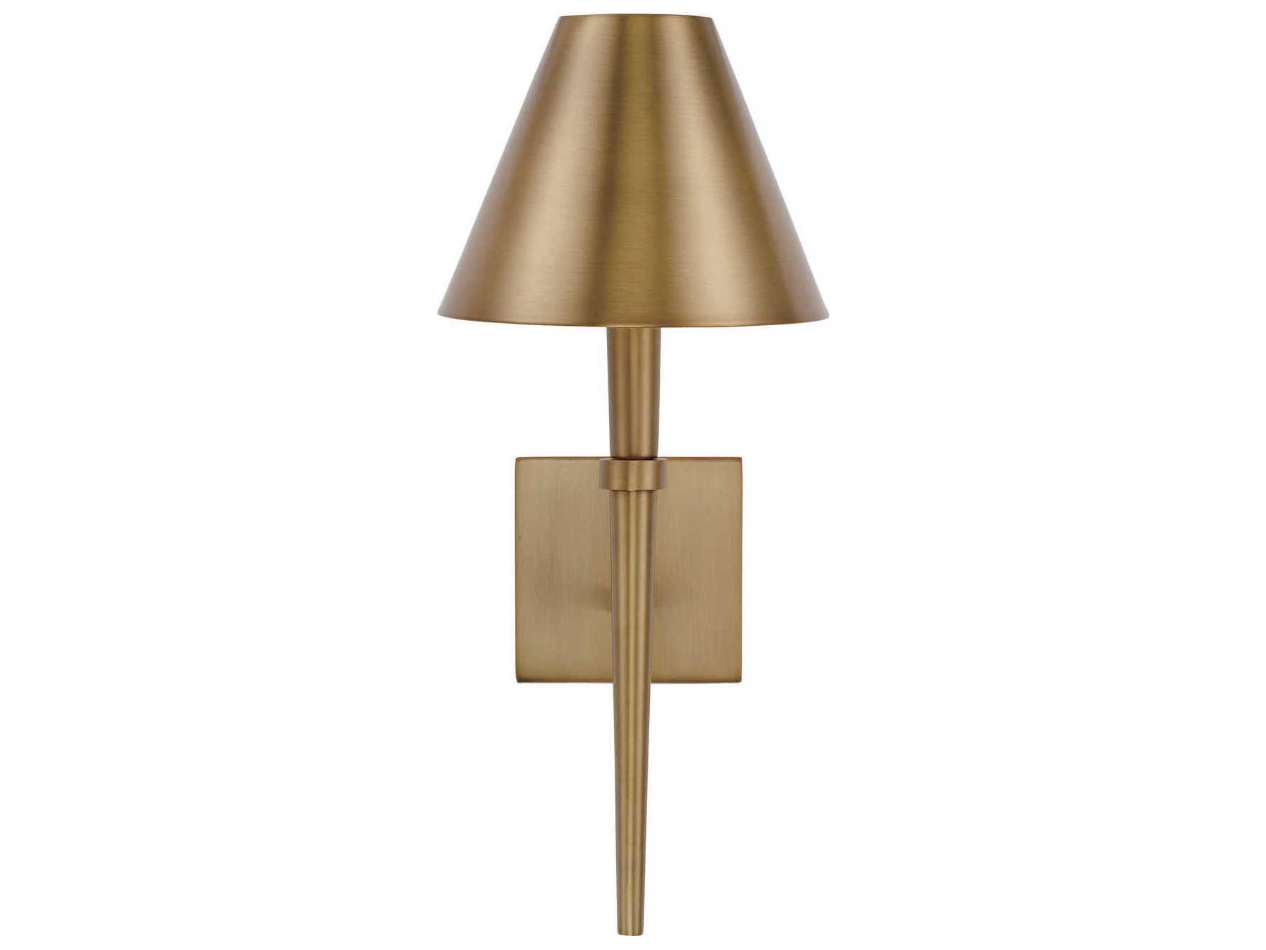Capital Lighting Holden 1-Light Aged Brass Wall Sconce