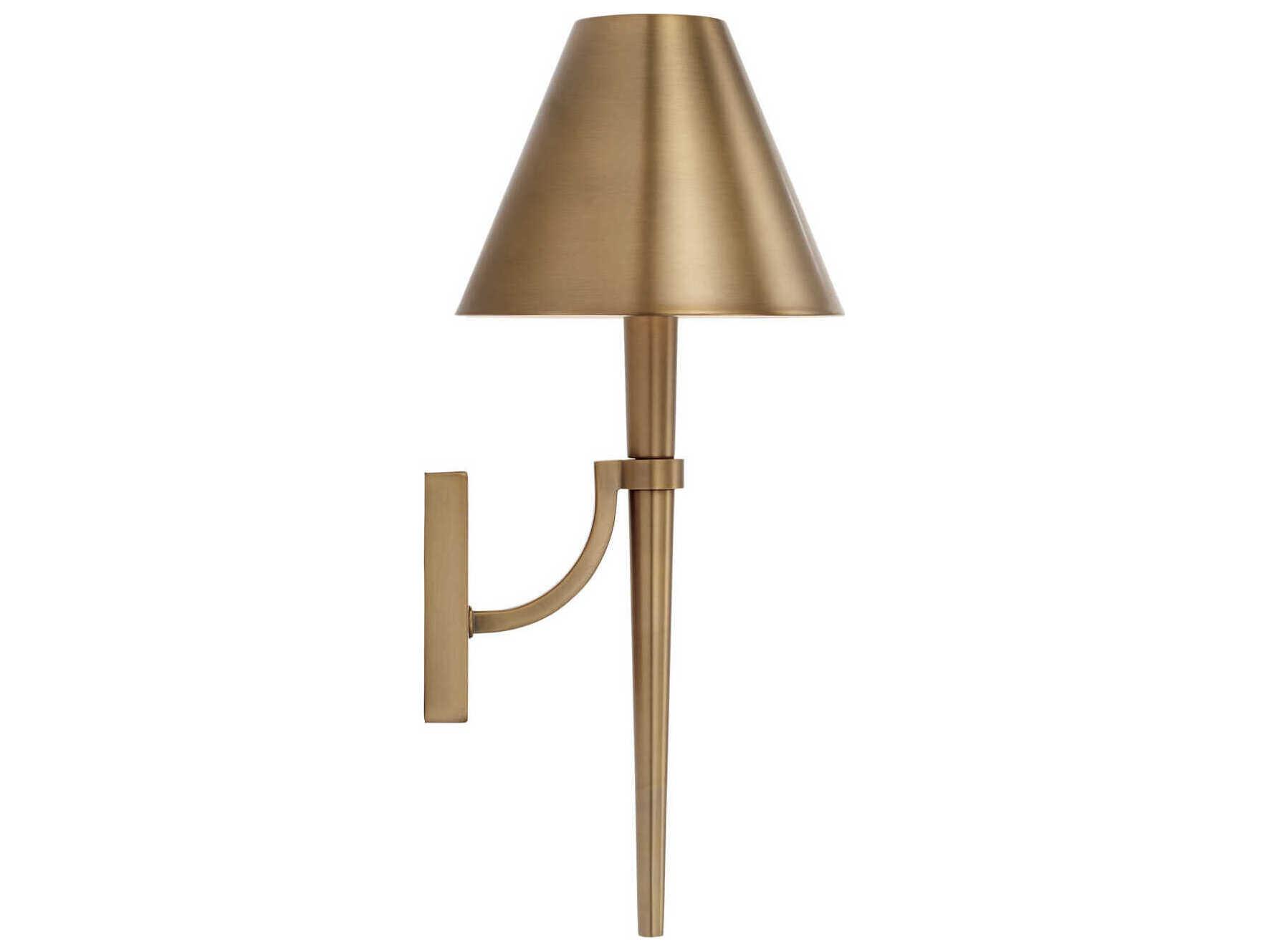 Capital Lighting Holden 1-Light Aged Brass Wall Sconce