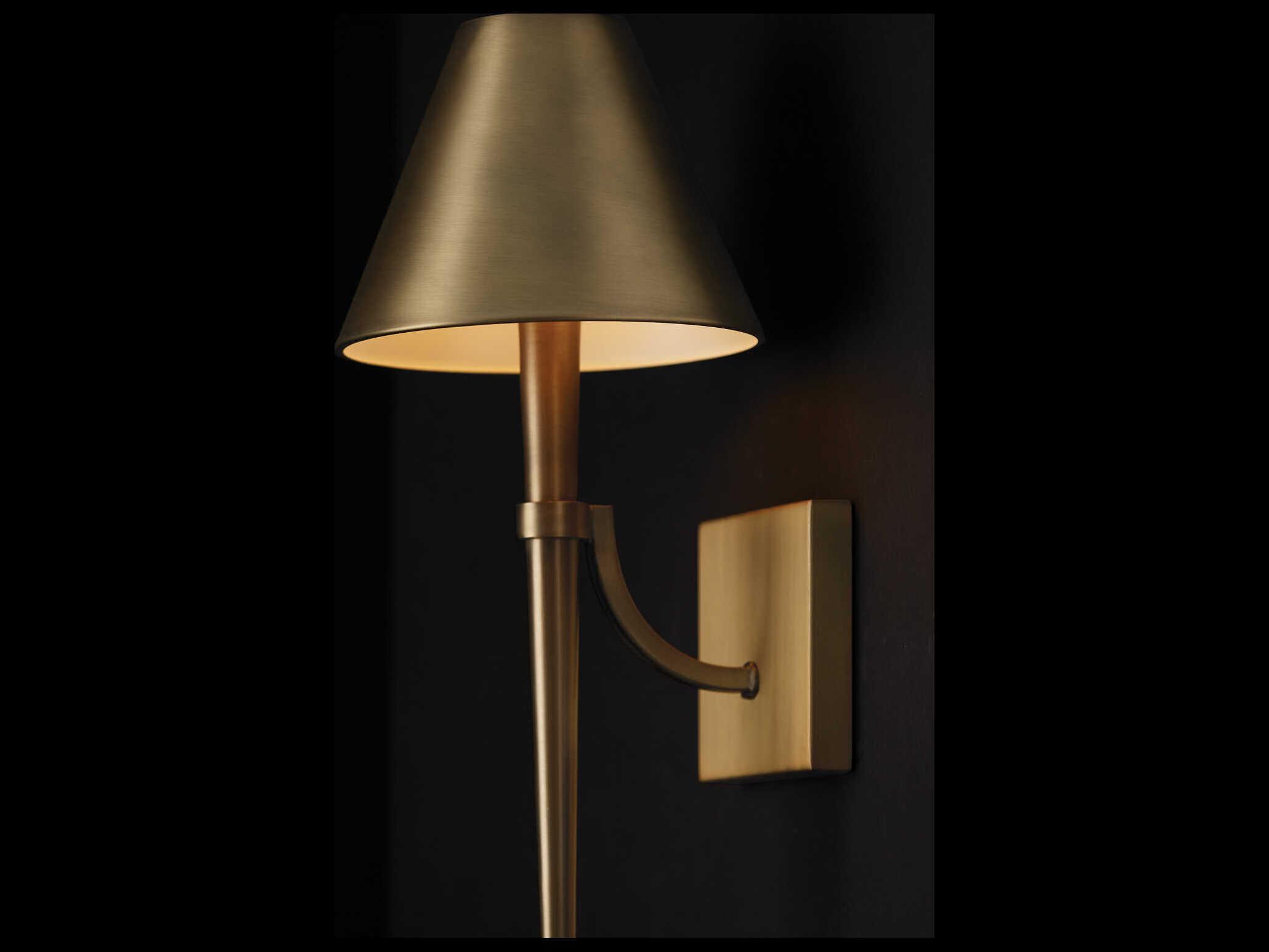 Capital Lighting Holden 1-Light Aged Brass Wall Sconce
