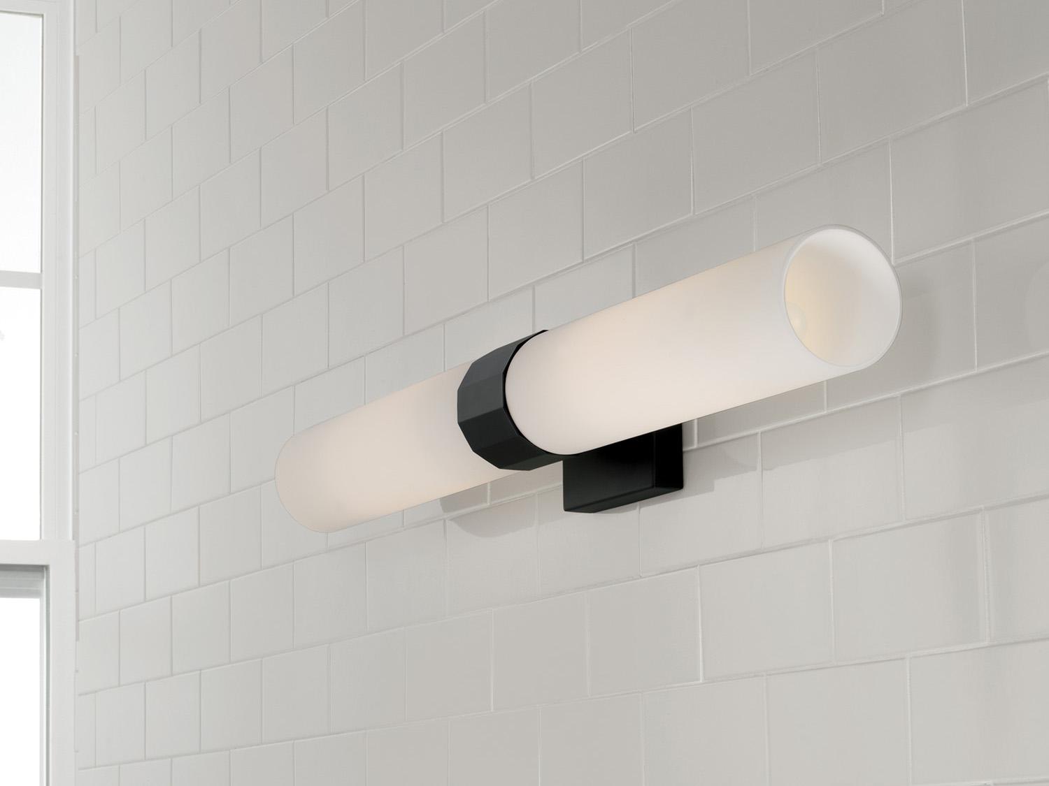 Capital Lighting Sutton 2-Light Matte Black Wall Sconce