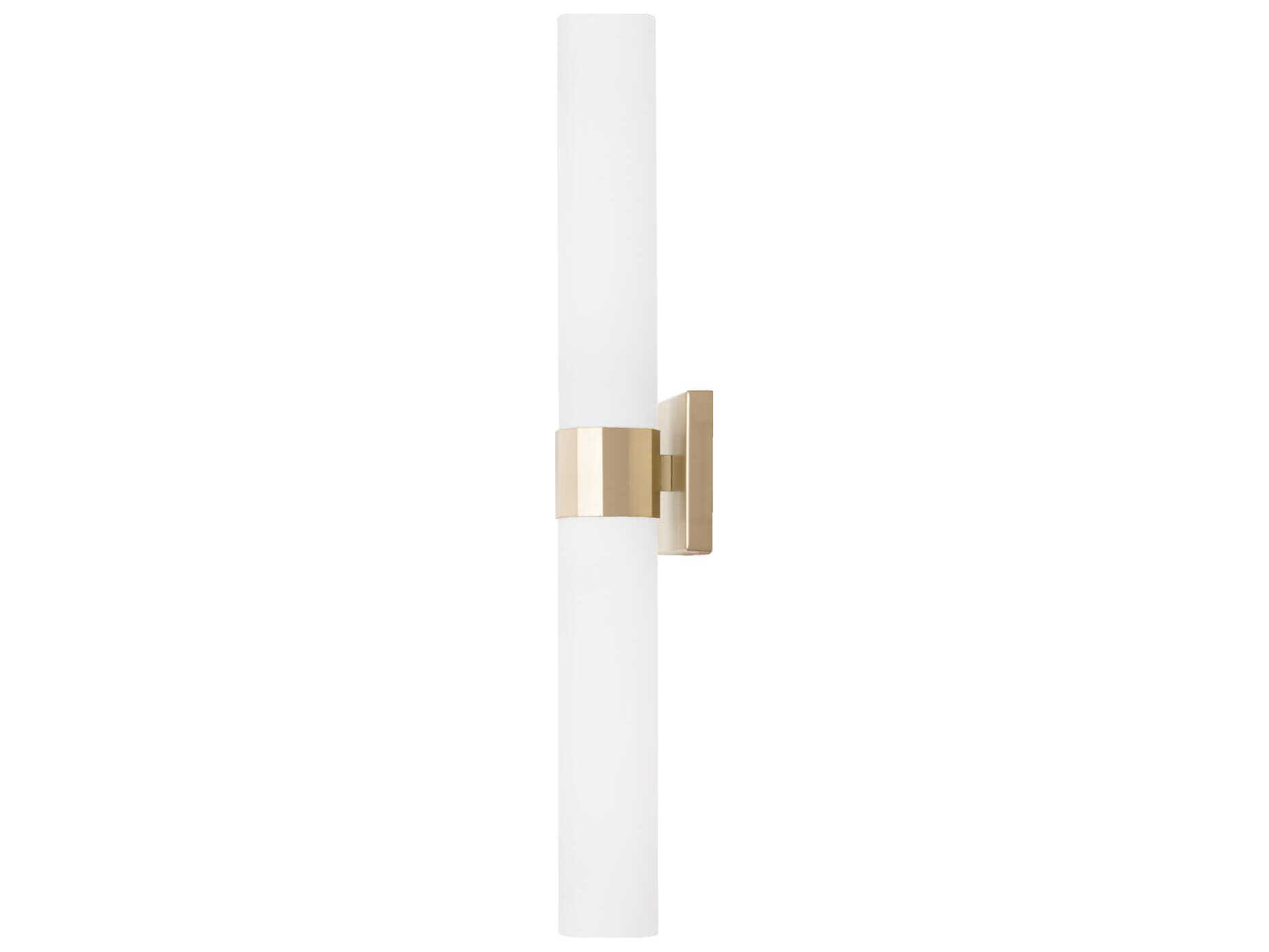 Capital Lighting Sutton 2-Light Soft Gold White Glass Wall Sconce