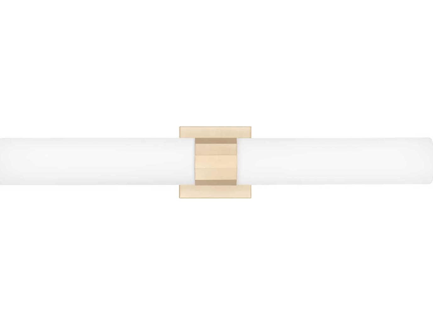 Capital Lighting Sutton 2-Light Soft Gold White Glass Wall Sconce