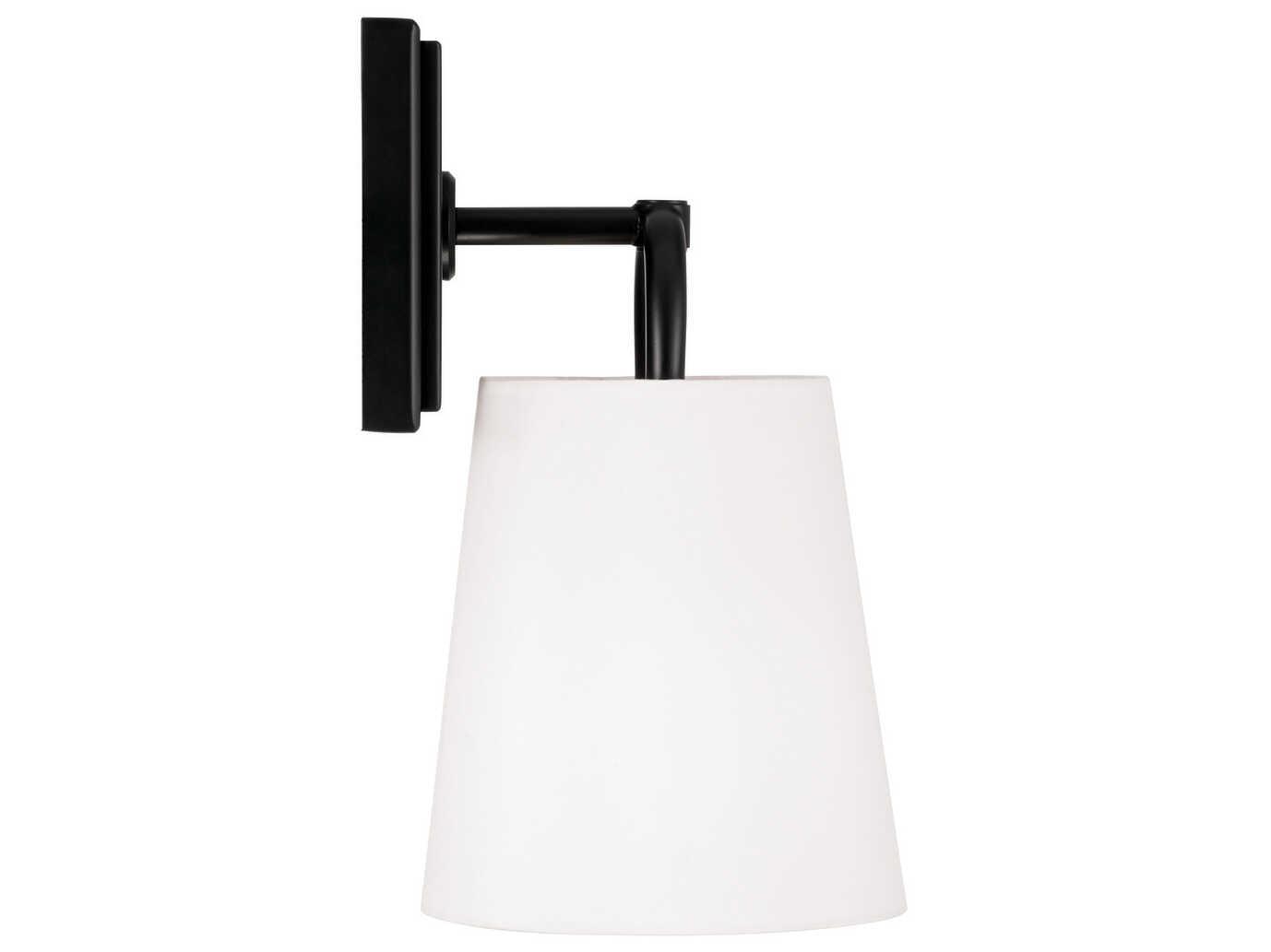 Capital Lighting Brody 1-Light Matte Black Wall Sconce