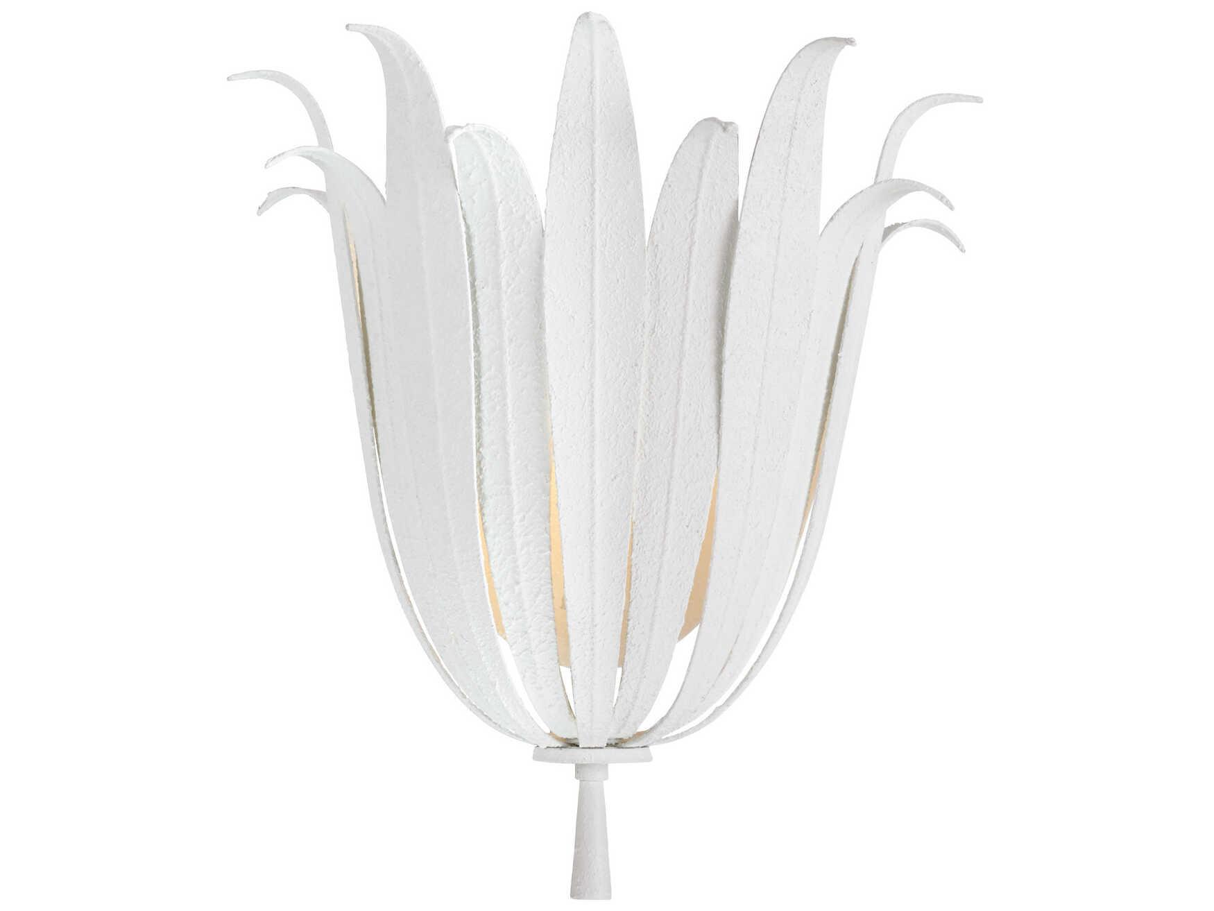 Capital Lighting Eden 1-Light Textured White Wall Sconce