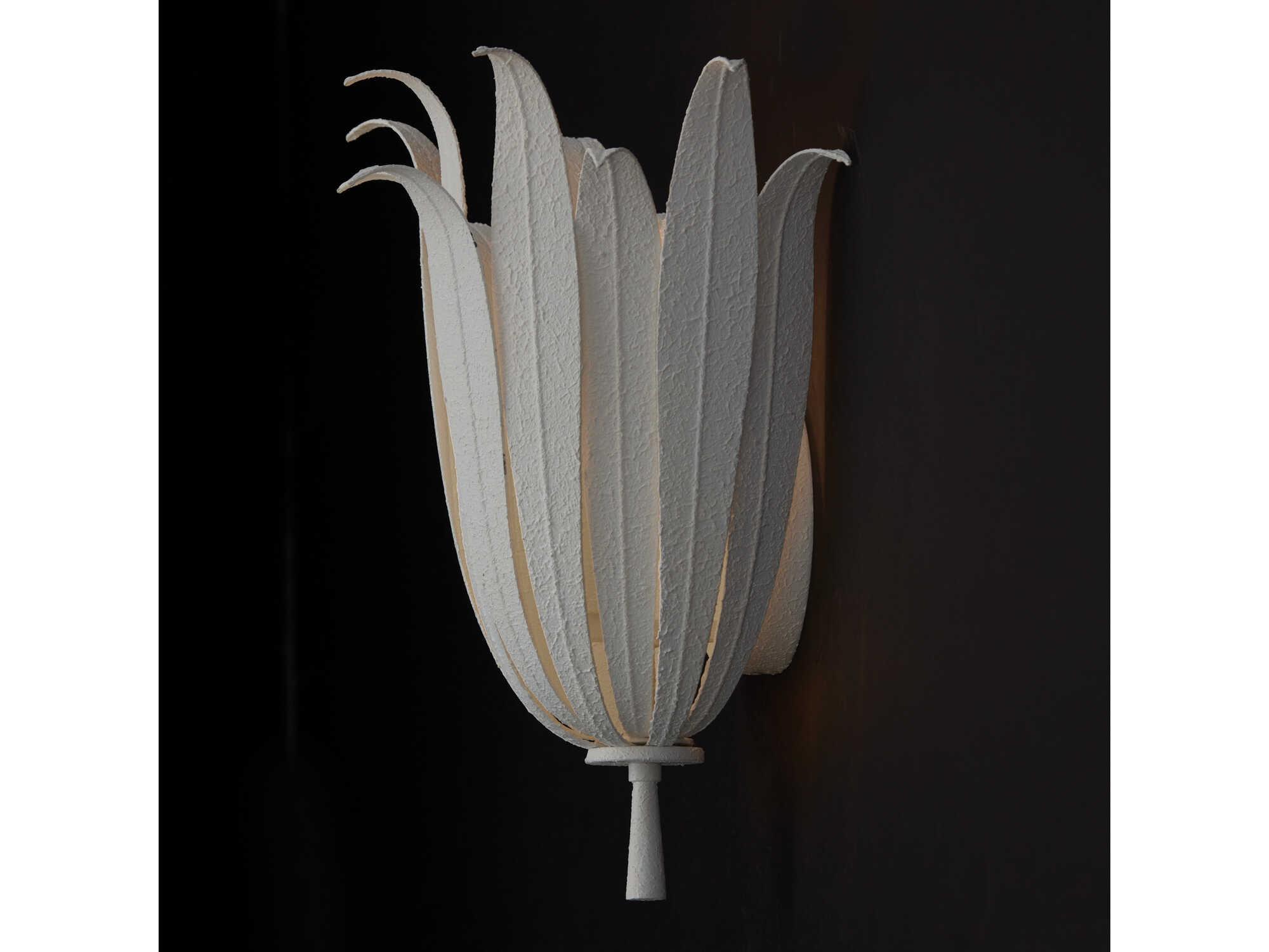 Capital Lighting Eden 1-Light Textured White Wall Sconce