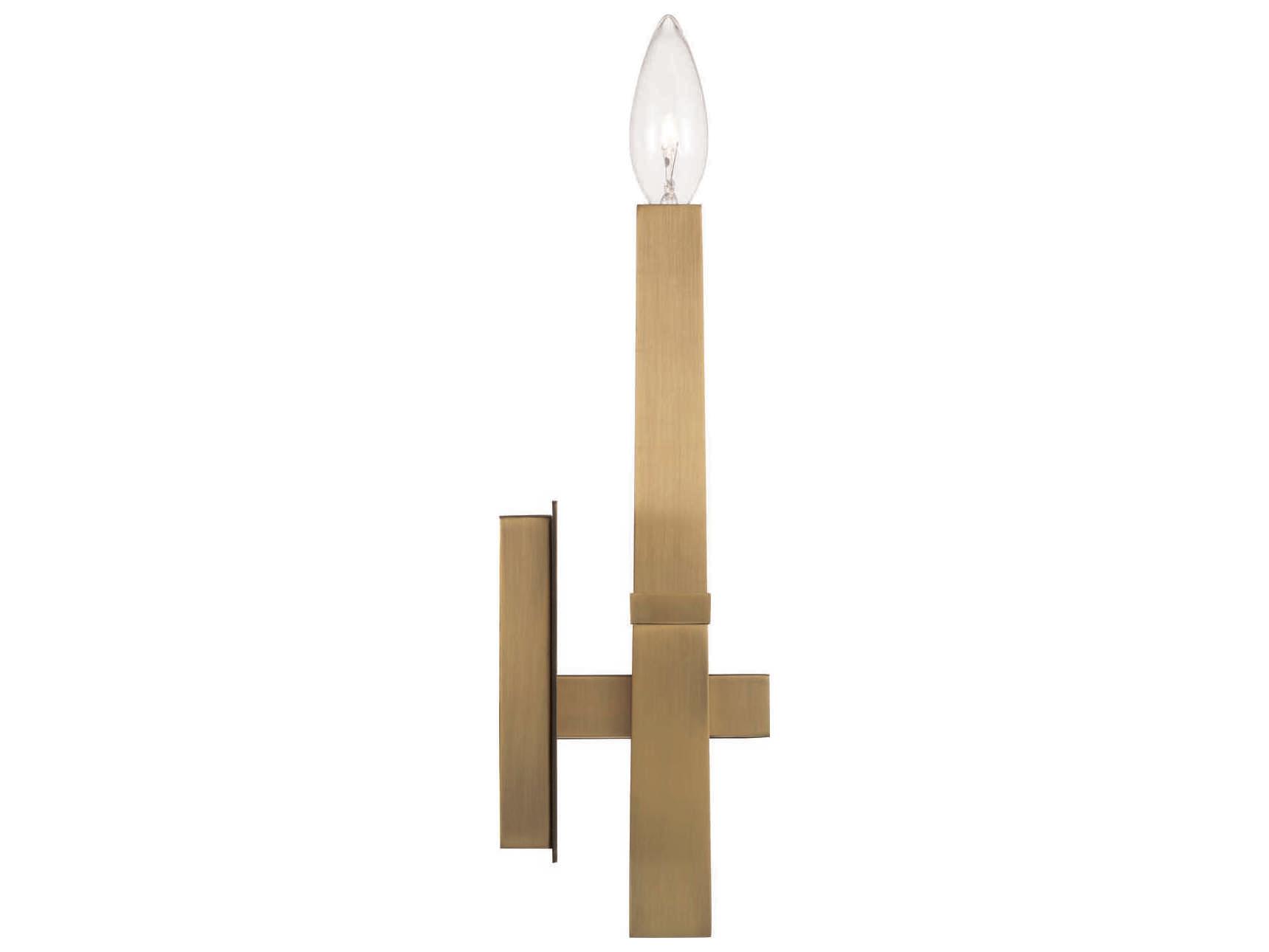 Capital Lighting Blake 1-Light Aged Brass Wall Sconce
