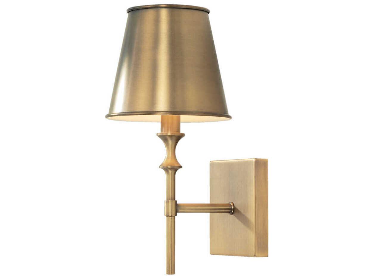 Capital Lighting Whitney 1-Light Aged Brass Wall Sconce