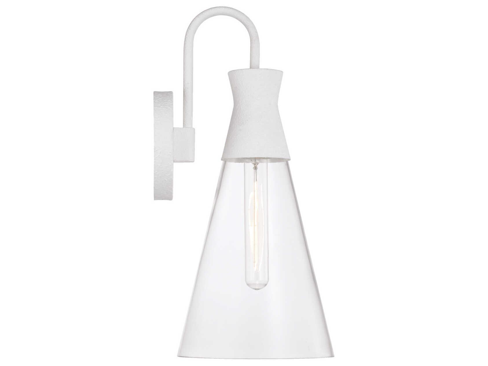 Capital Lighting Paloma 1-Light Textured White Wall Sconce