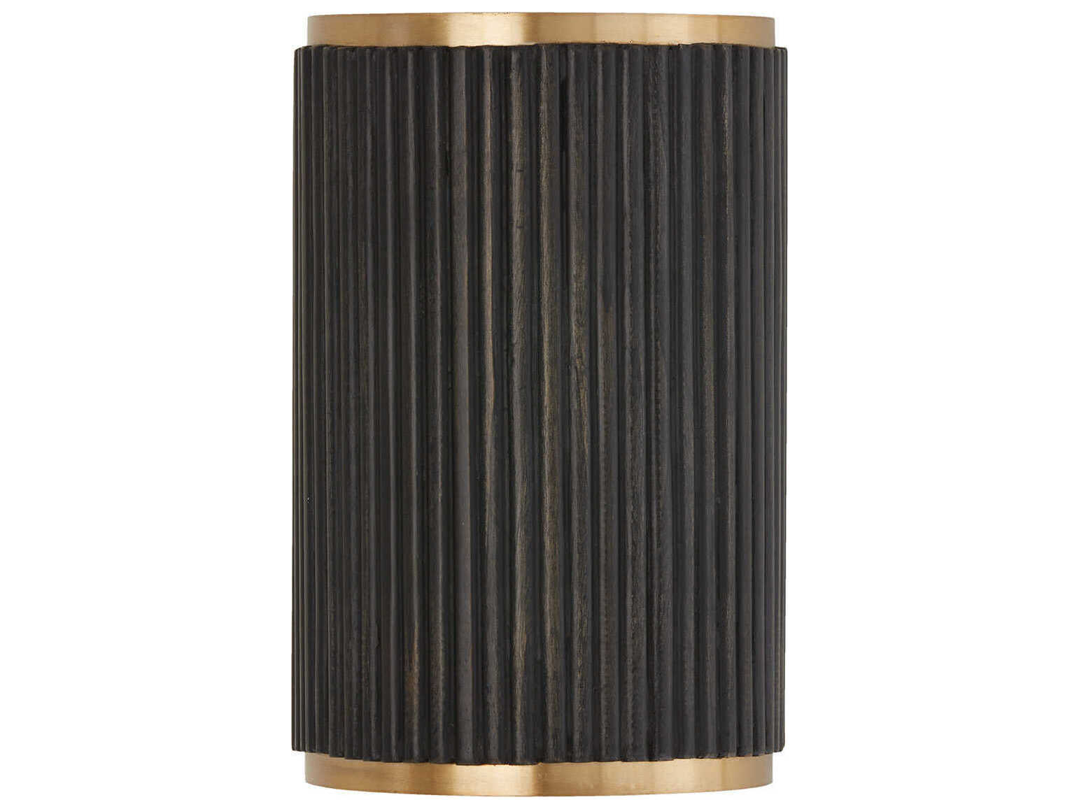 Capital Lighting Donovan 2-Light Black Stain And Matte Brass Wall Sconce