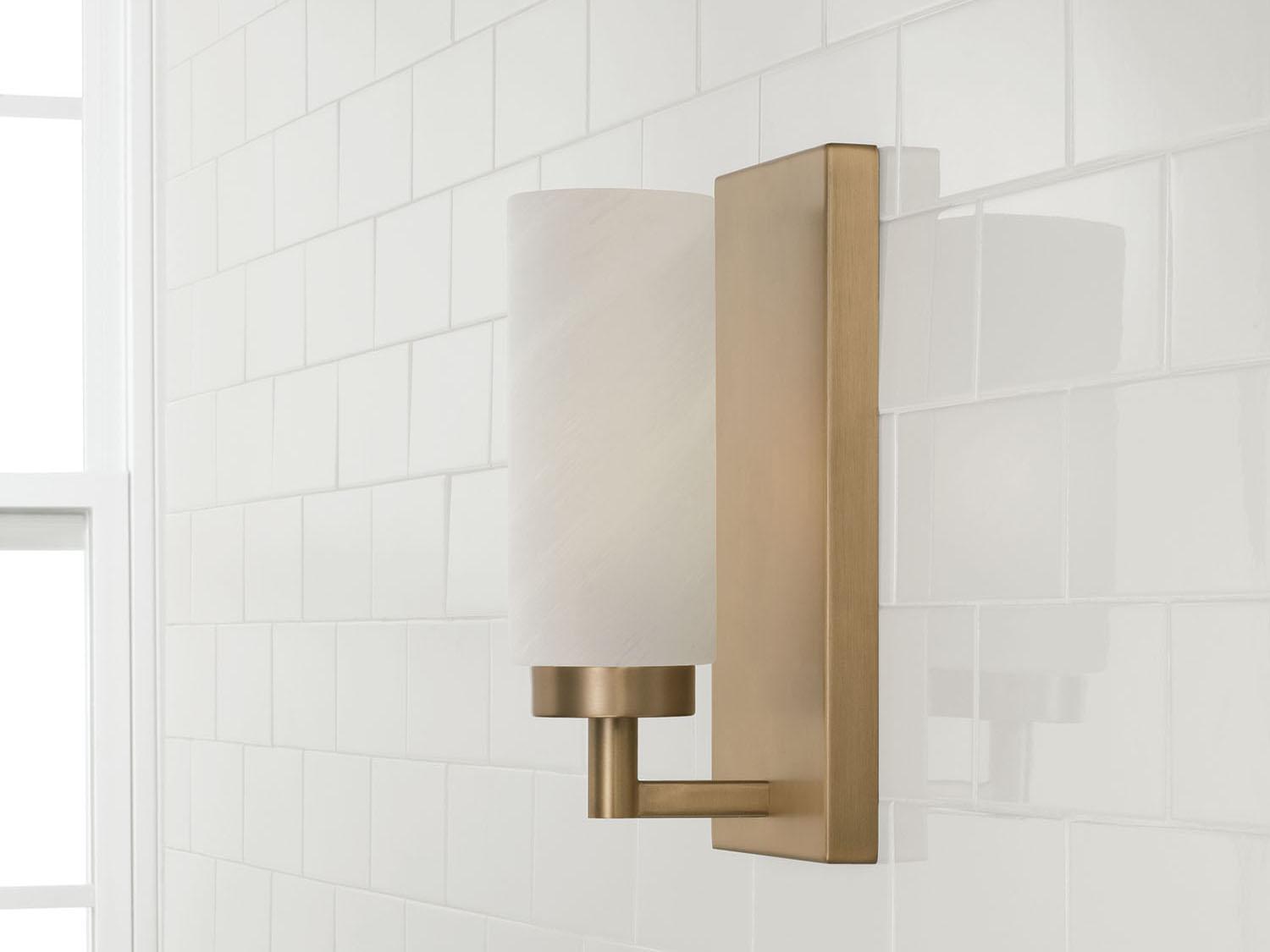 Capital Lighting Alyssa 1-Light Aged Brass Wall Sconce