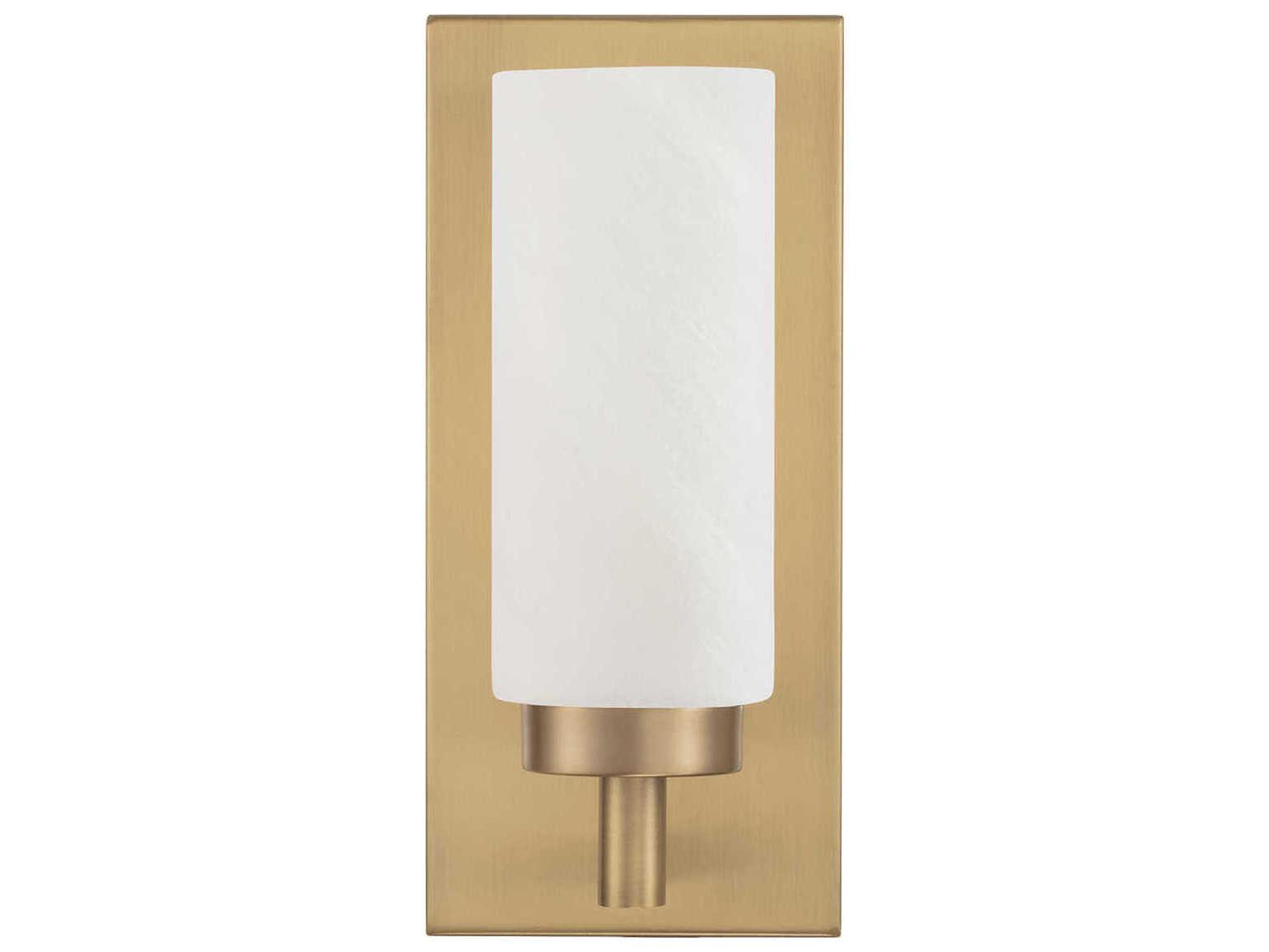Capital Lighting Alyssa 1-Light Aged Brass Wall Sconce