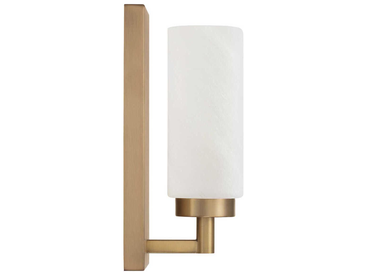 Capital Lighting Alyssa 1-Light Aged Brass Wall Sconce