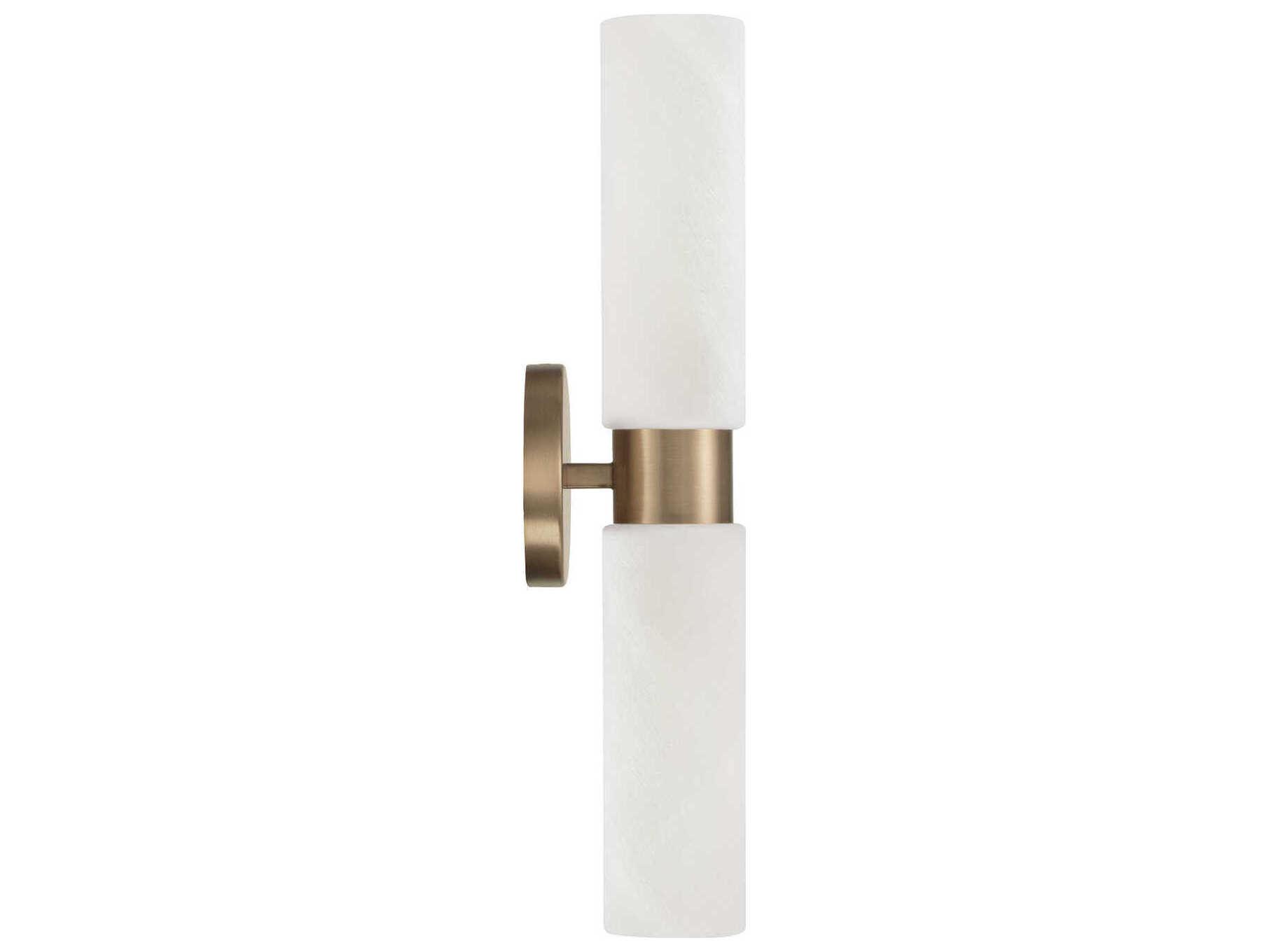 Capital Lighting Alyssa 2-Light Aged Brass Wall Sconce