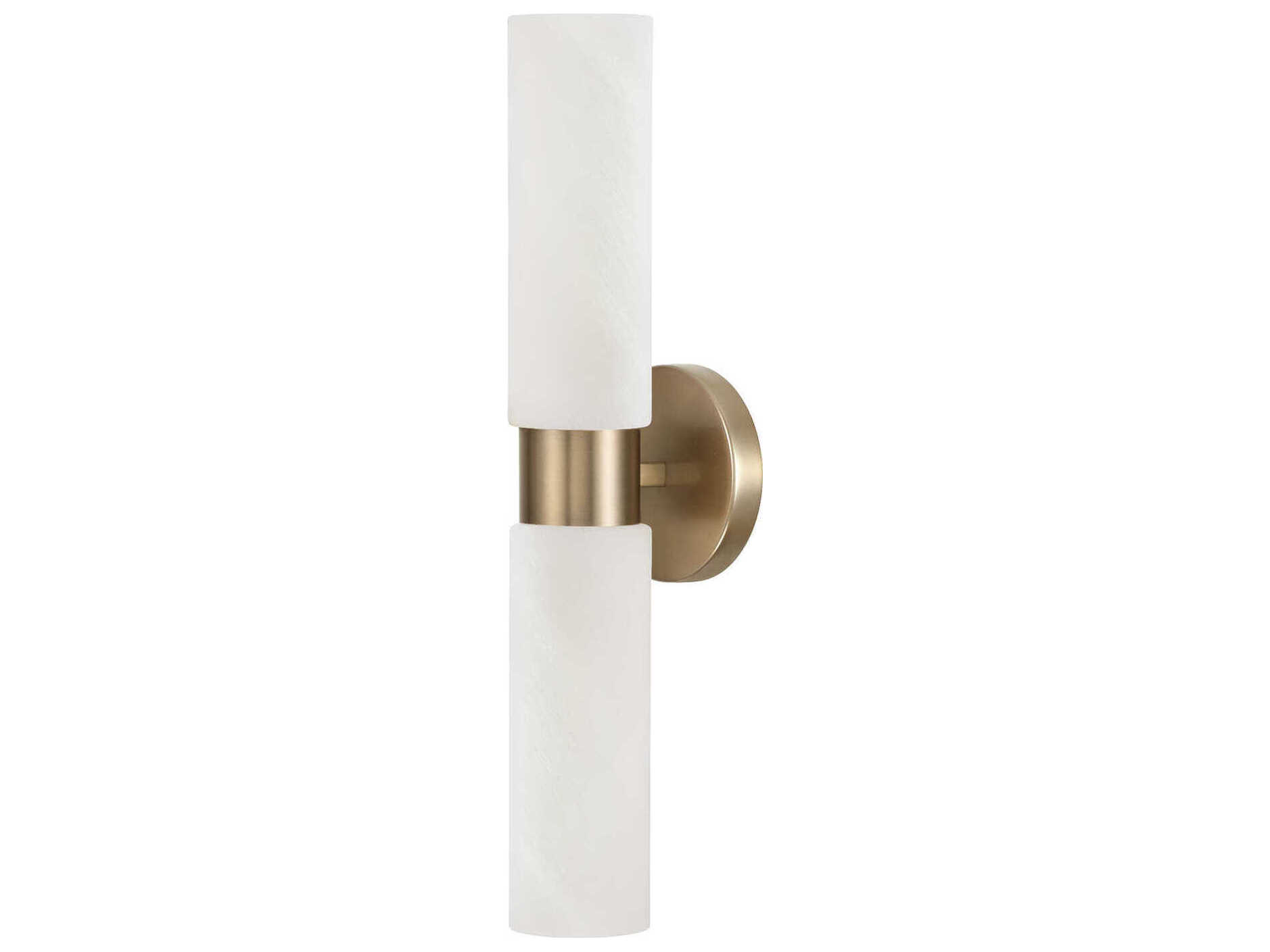 Capital Lighting Alyssa 2-Light Aged Brass Wall Sconce