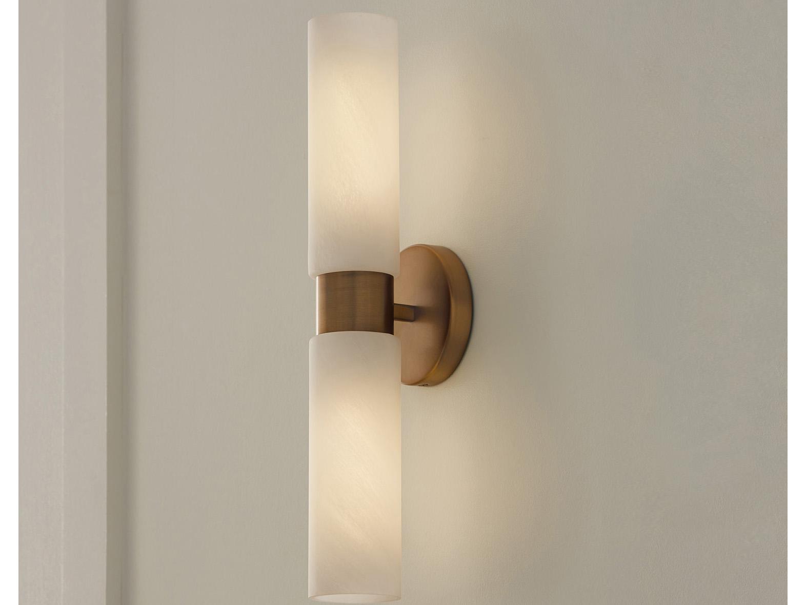 Capital Lighting Alyssa 2-Light Aged Brass Wall Sconce