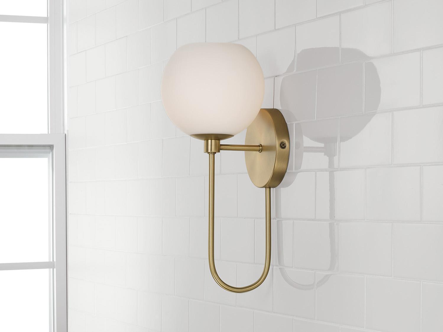 Capital Lighting Ansley 1-Light Aged Brass Wall Sconce