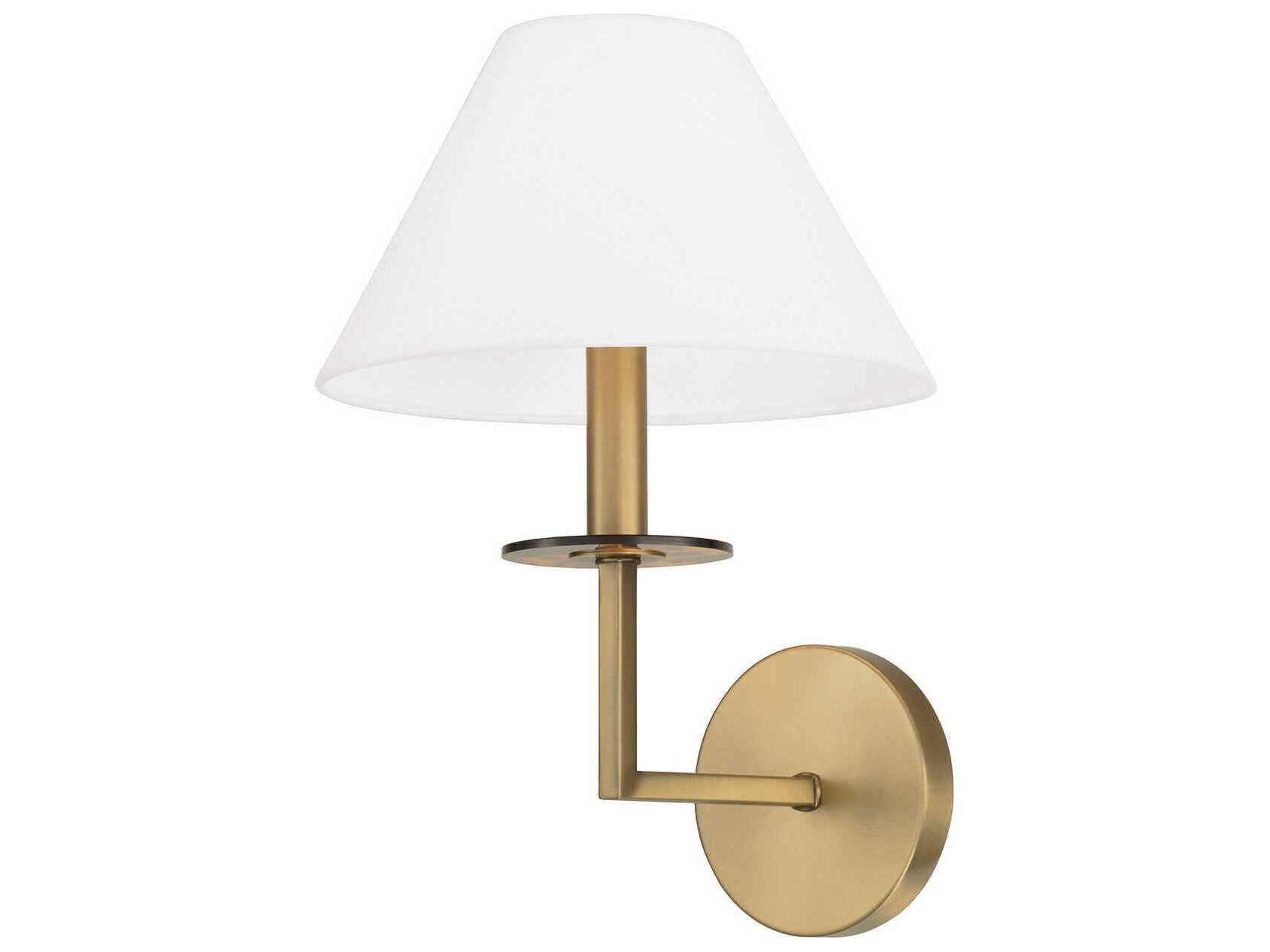 Capital Lighting Gilda 1-Light Aged Brass Wall Sconce