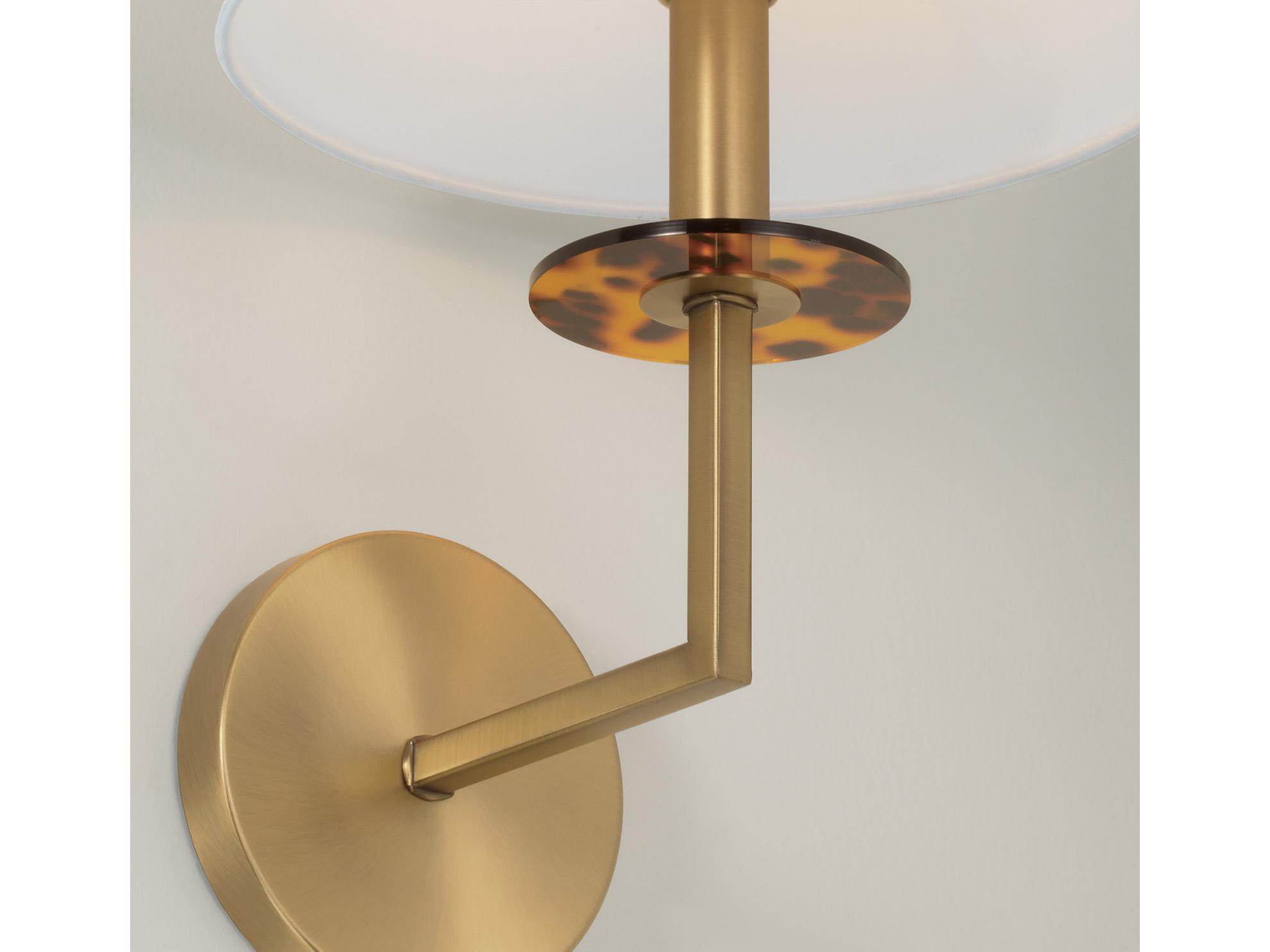 Capital Lighting Gilda 1-Light Aged Brass Wall Sconce