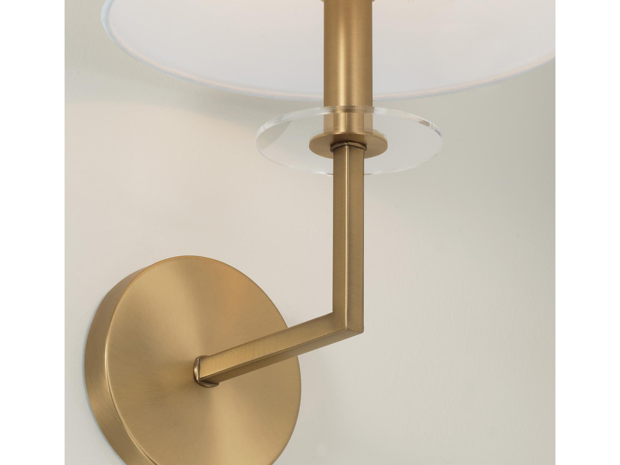 Capital Lighting Gilda 1-Light Aged Brass Wall Sconce