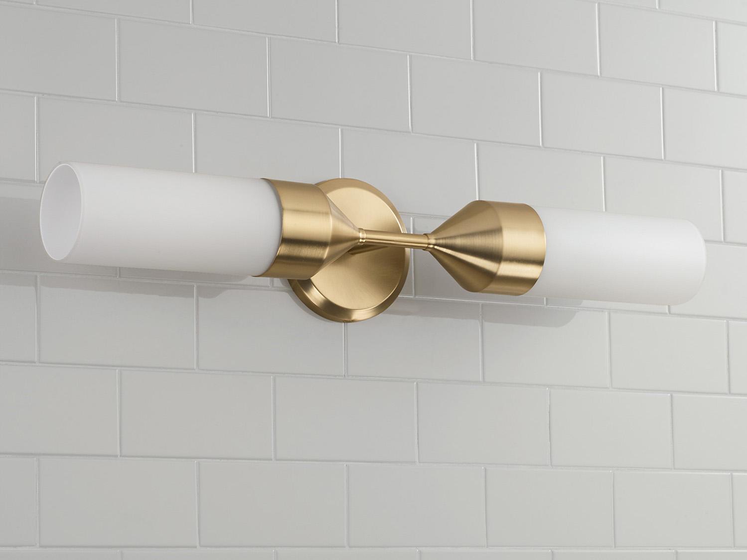 Capital Lighting Devon 2-Light Matte Brass Wall Sconce