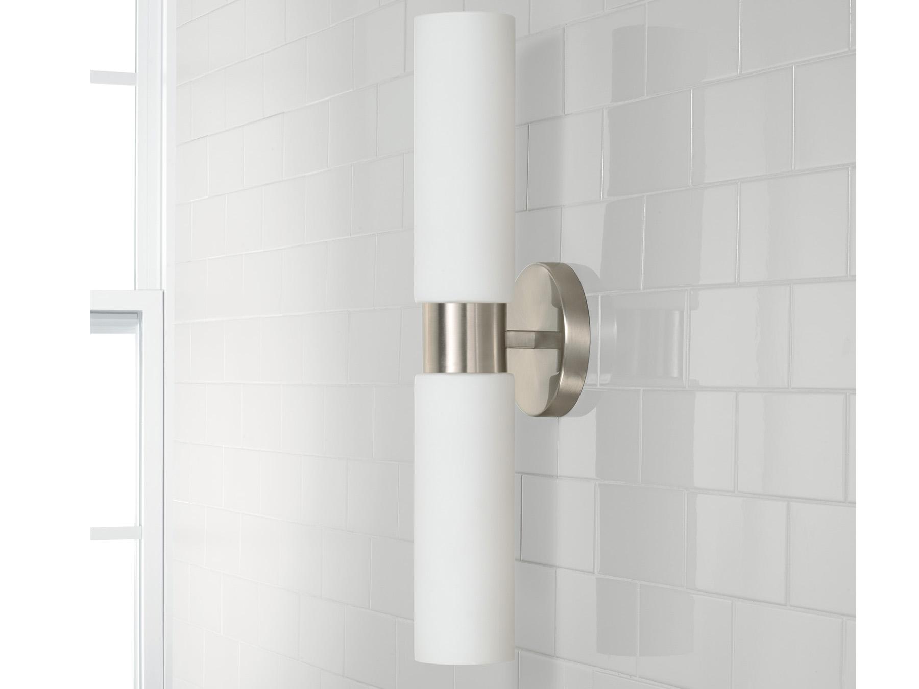 Capital Lighting Theo 2-Light Brushed Nickel Wall Sconce