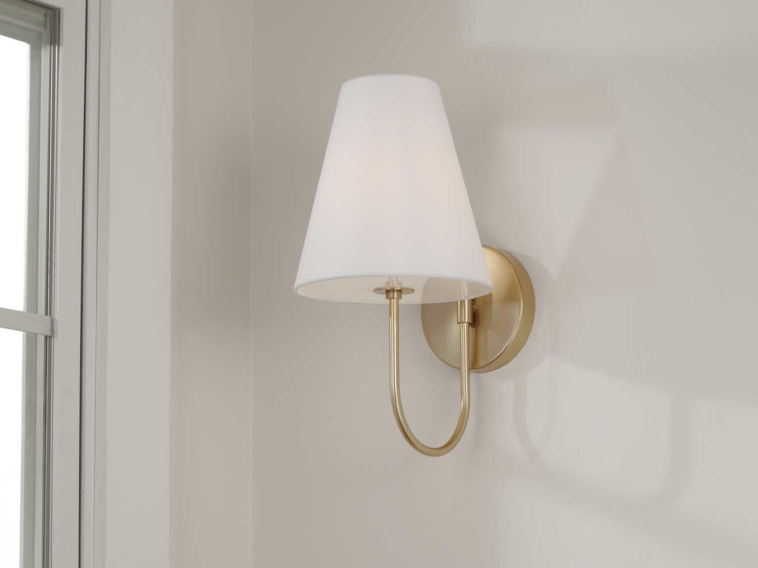 Capital Lighting Julia 1-Light Matte Brass Wall Sconce