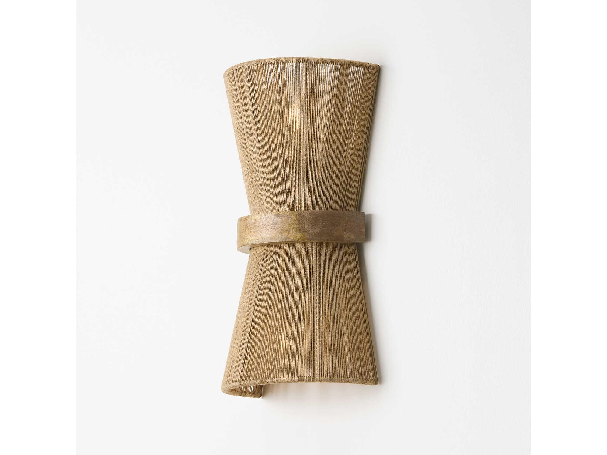 Capital Lighting Maya 2-Light Matte Brass Brown Wall Sconce