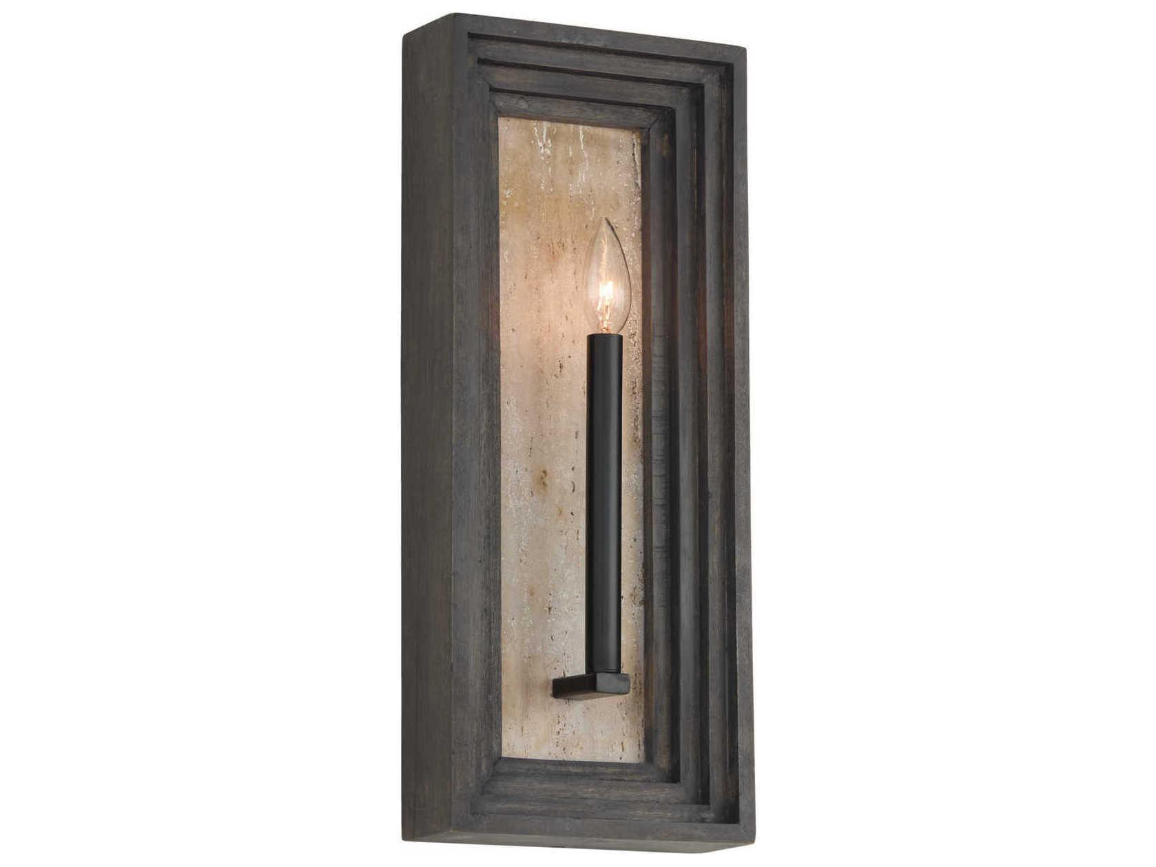 Capital Lighting Dunn 1-Light Espresso Stain Black Wall Sconce