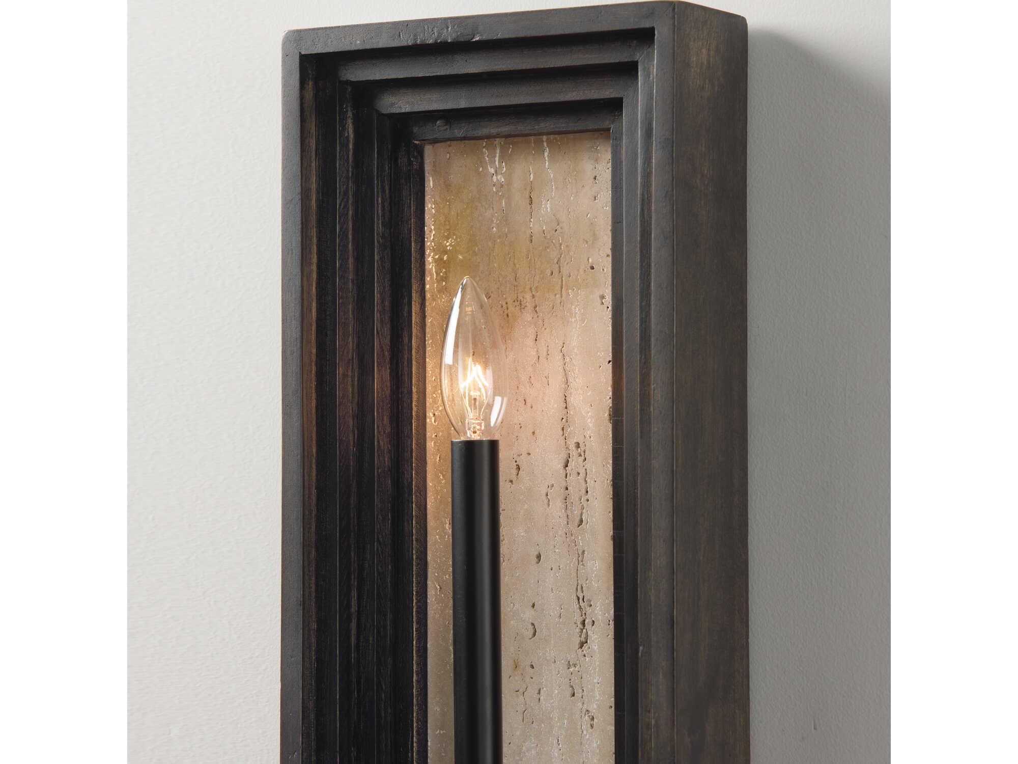 Capital Lighting Dunn 1-Light Espresso Stain Black Wall Sconce