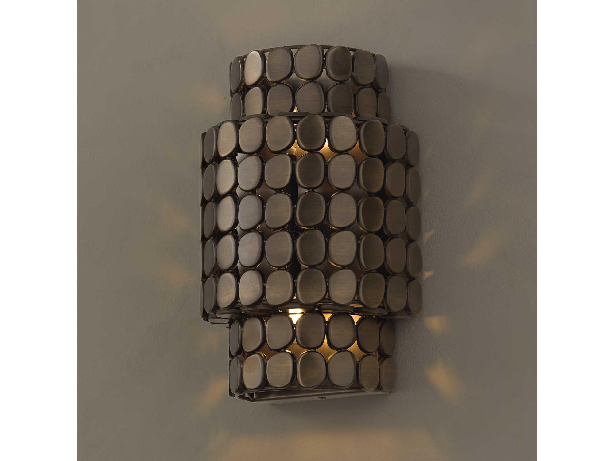 Capital Lighting Eliana 2-Light Dark Brass Wall Sconce
