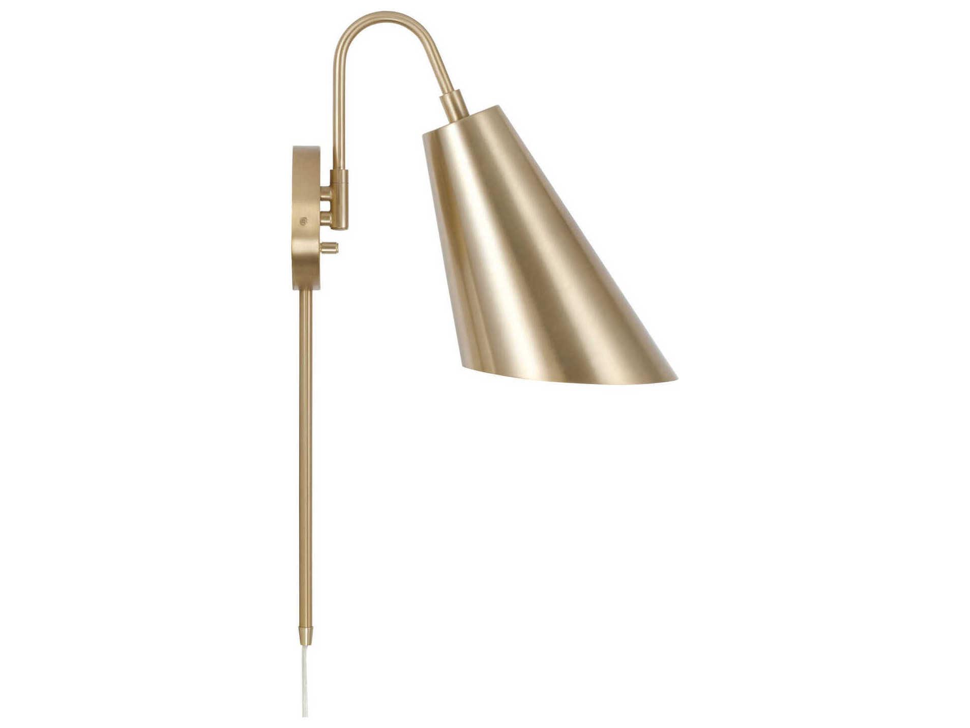 Capital Lighting Leo 1-Light Matte Brass Wall Sconce
