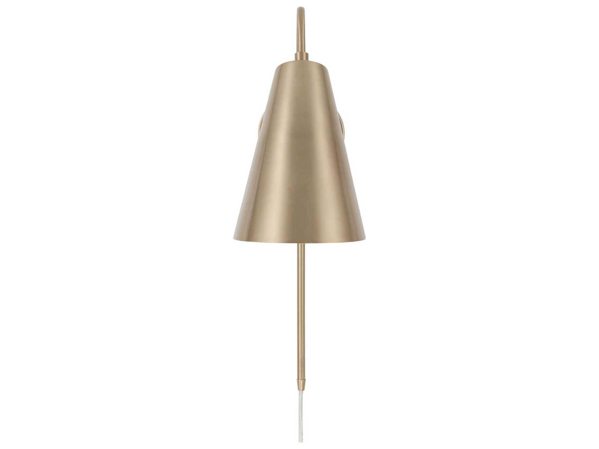 Capital Lighting Leo 1-Light Matte Brass Wall Sconce