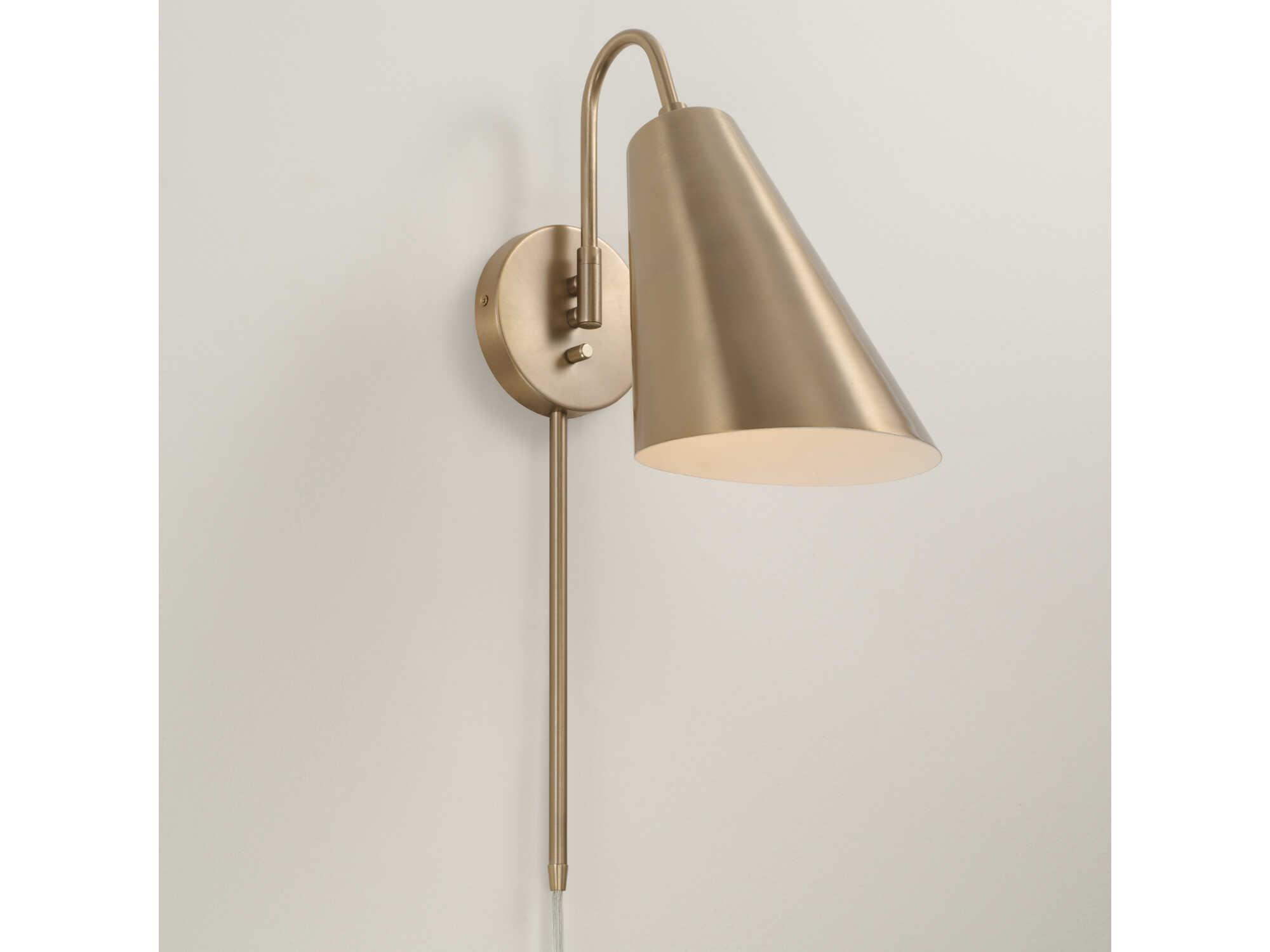 Capital Lighting Leo 1-Light Matte Brass Wall Sconce
