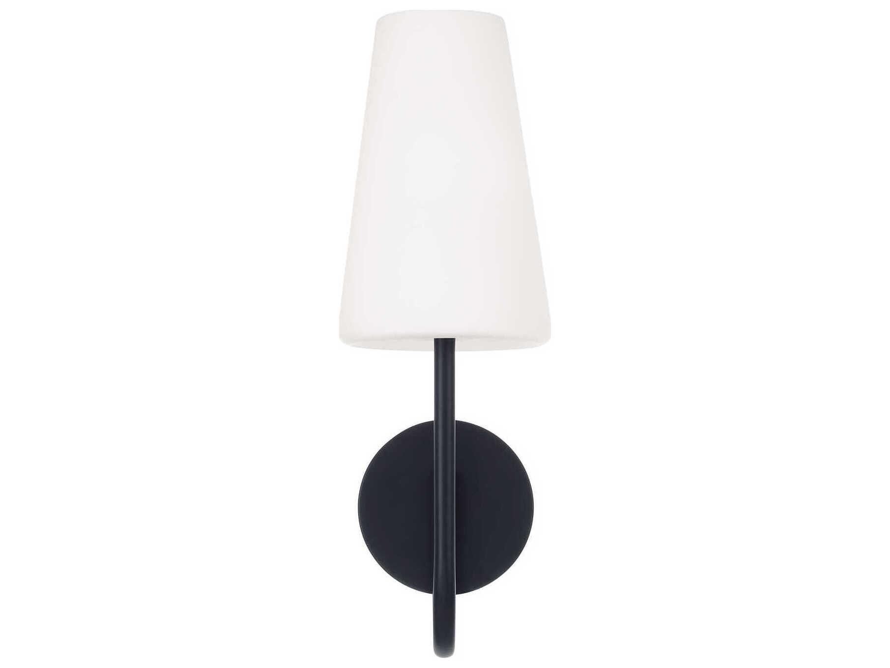 Capital Lighting Averitt 1-Light Matte Black Wall Sconce