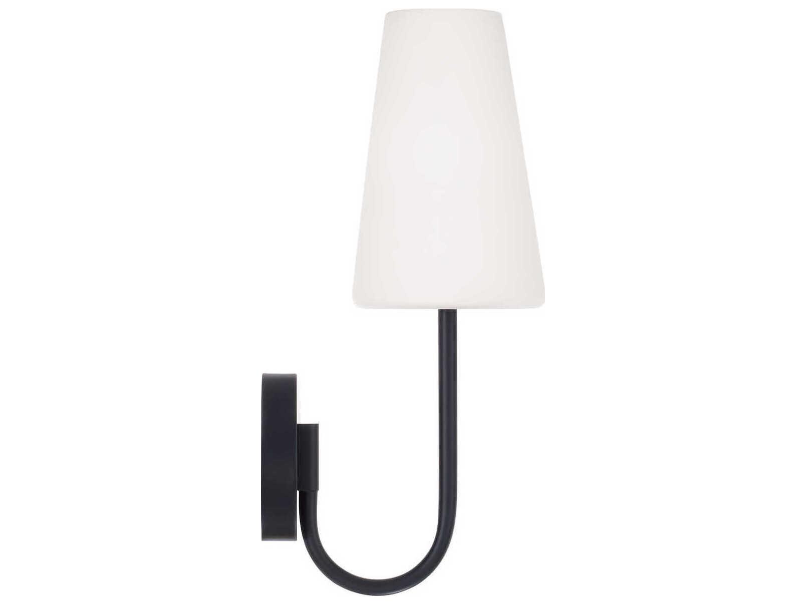 Capital Lighting Averitt 1-Light Matte Black Wall Sconce